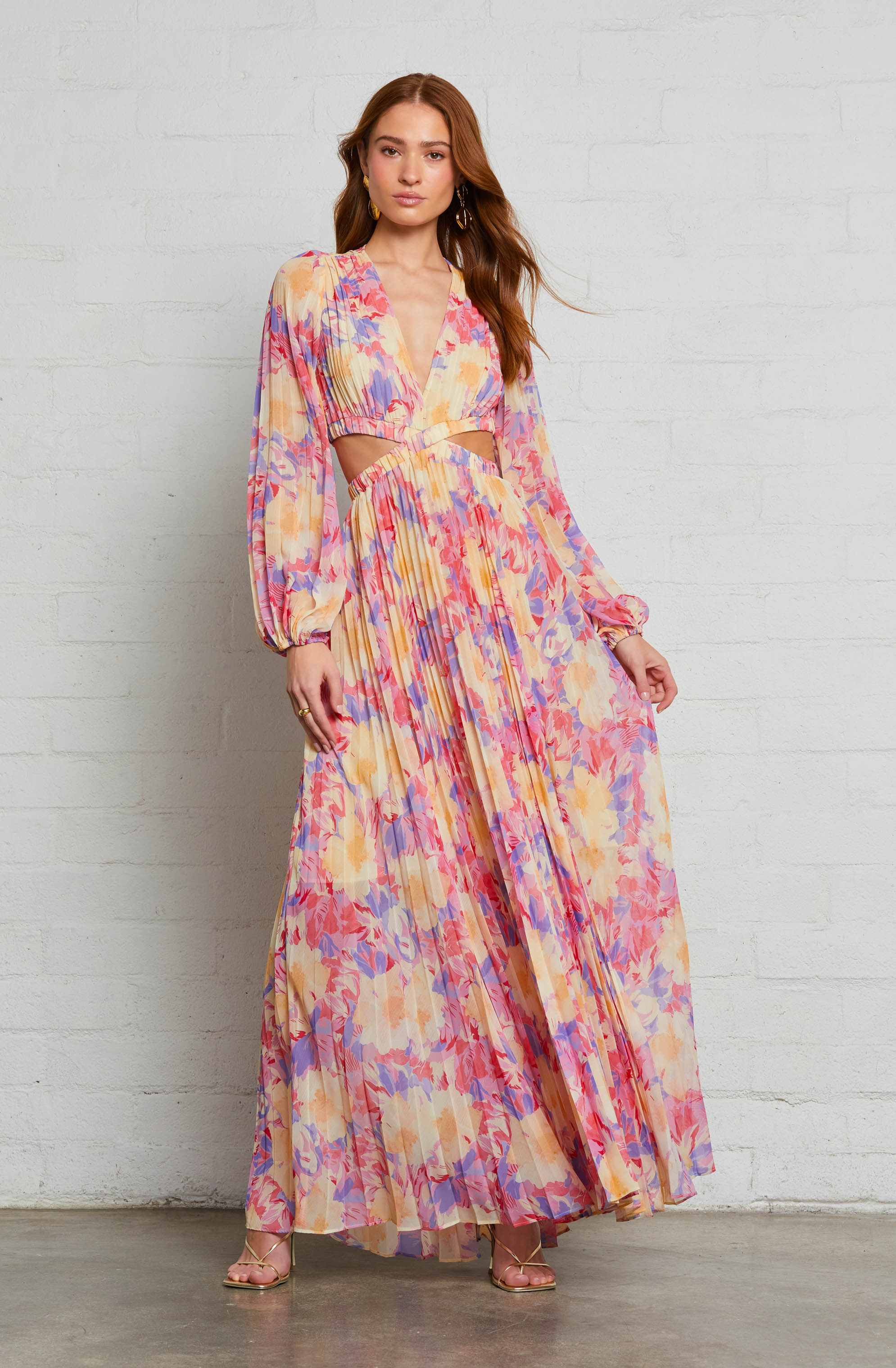 Revery Floral Long Sleeve Maxi Dress