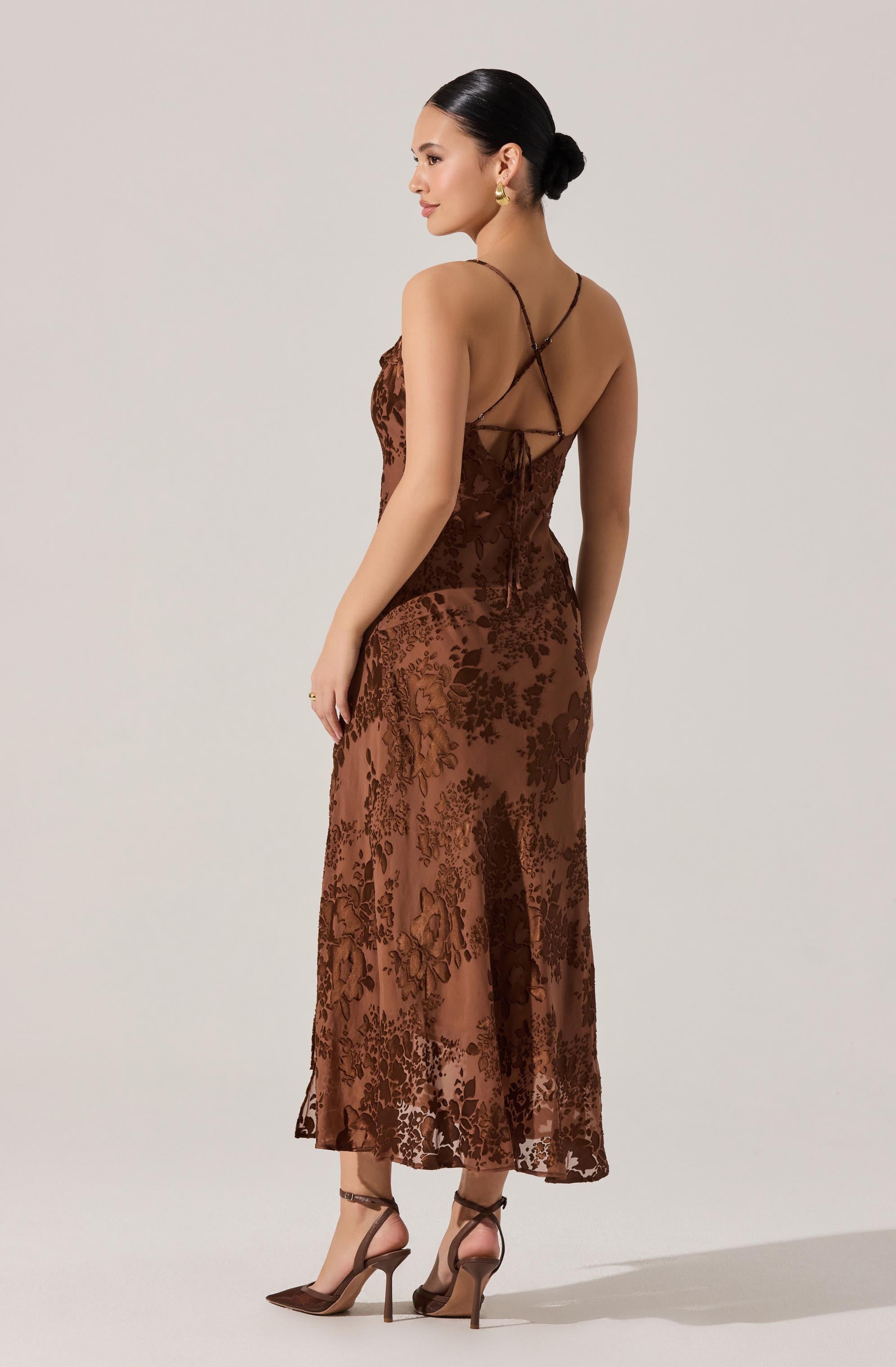 Gaia Burnout Midi Dress