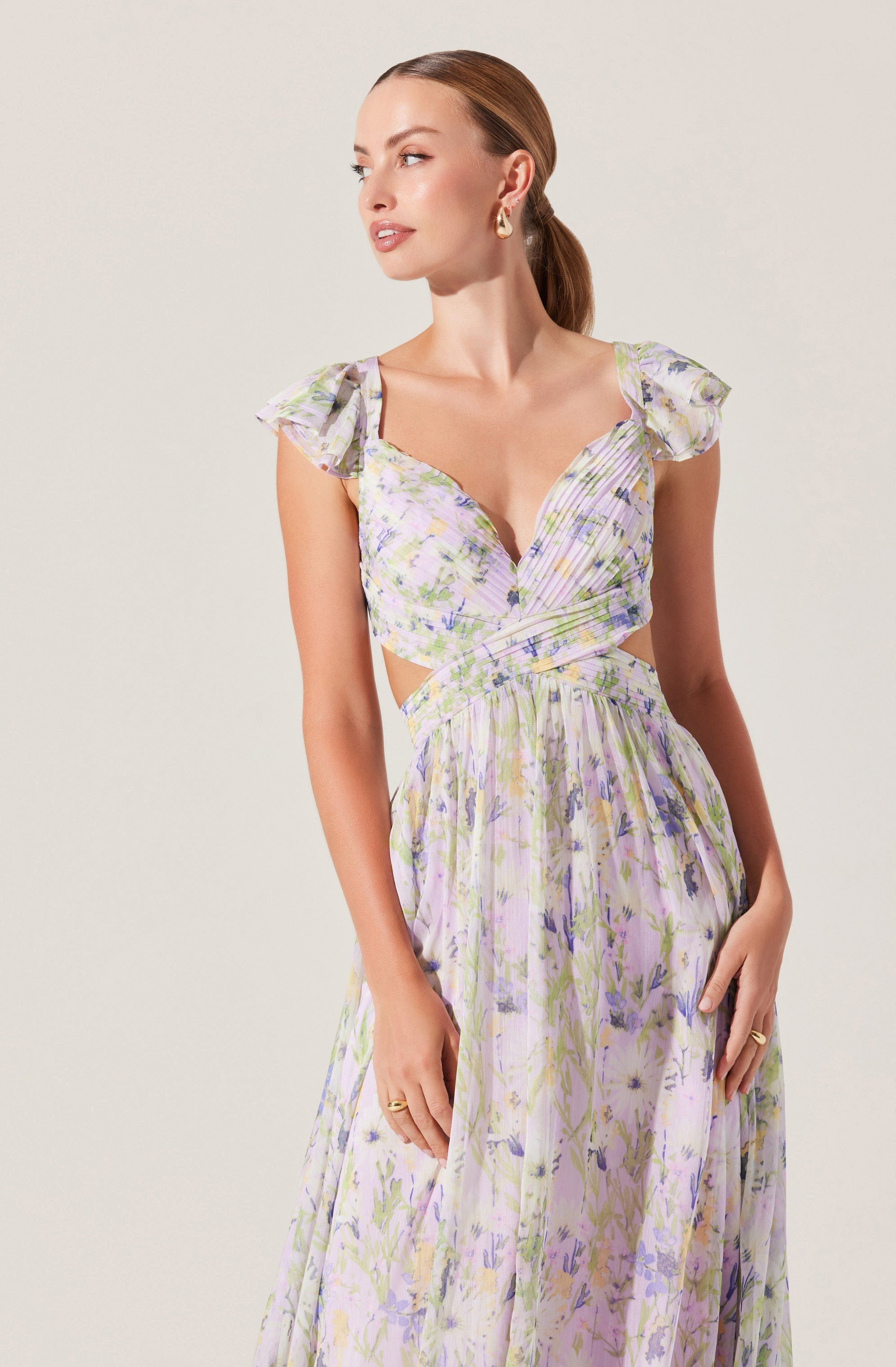 Primrose Floral Strappy Back Maxi Dress