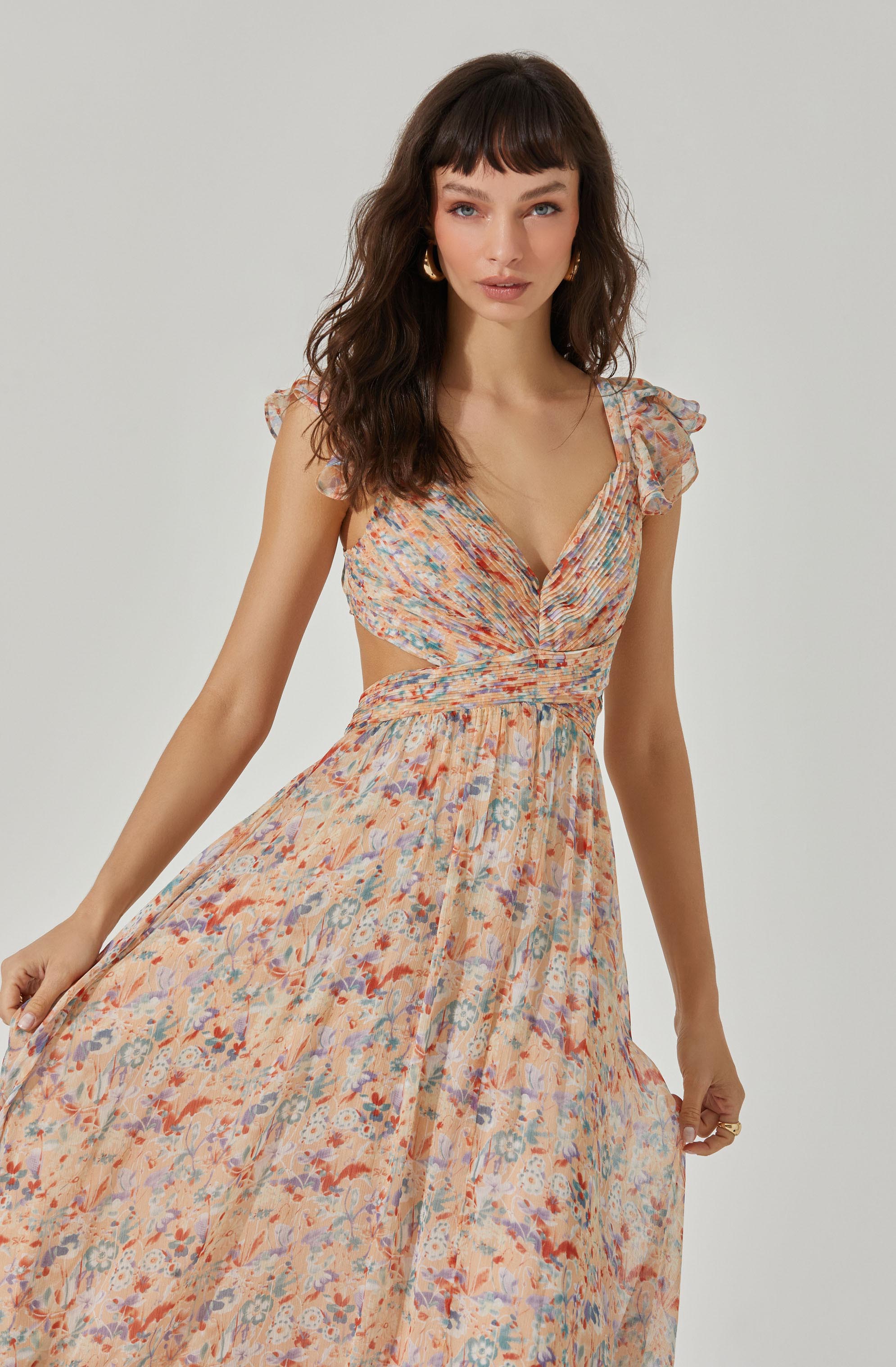 Primrose Floral Strappy Back Maxi Dress