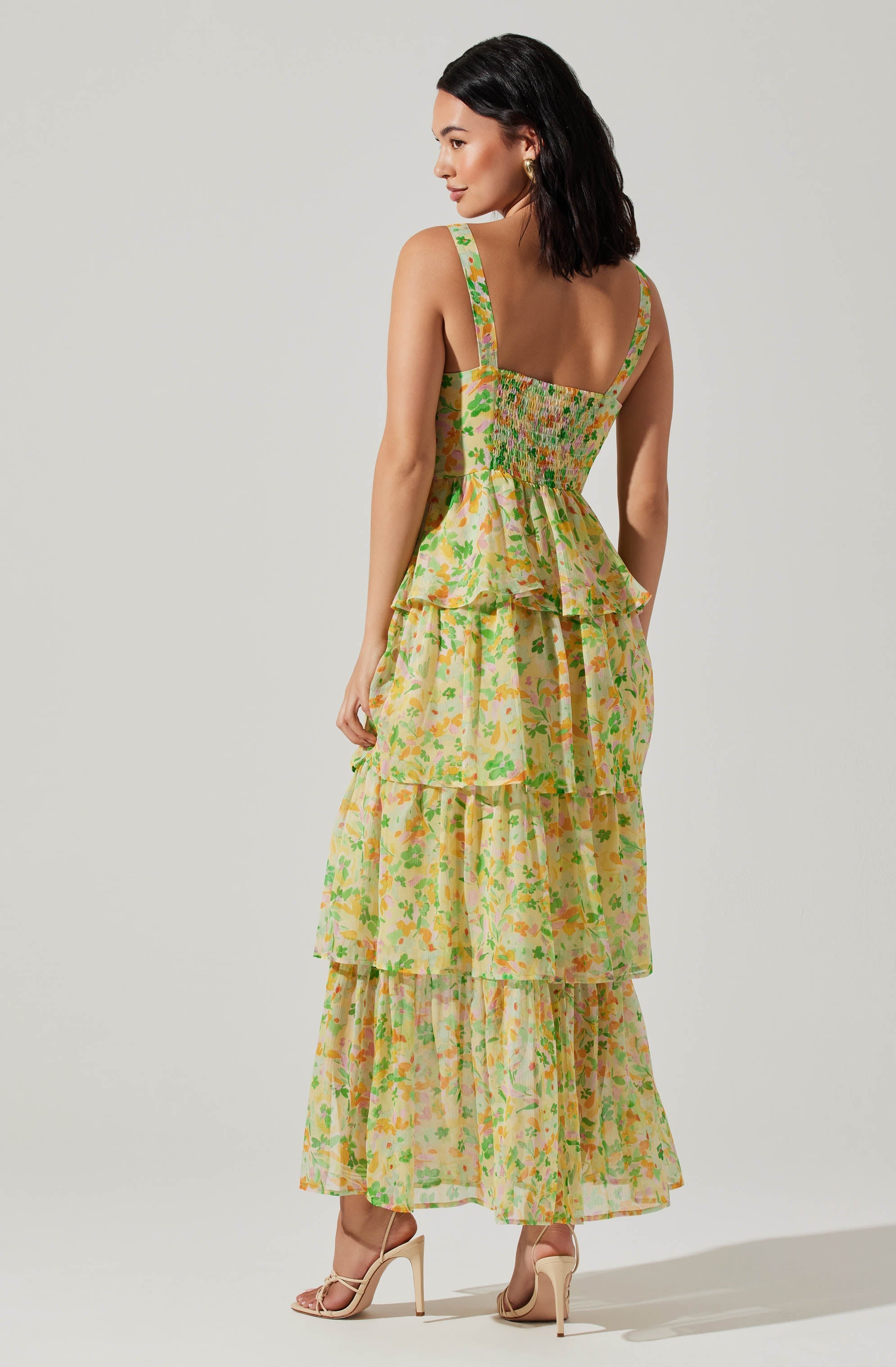 Midsummer Floral Tiered Maxi Dress