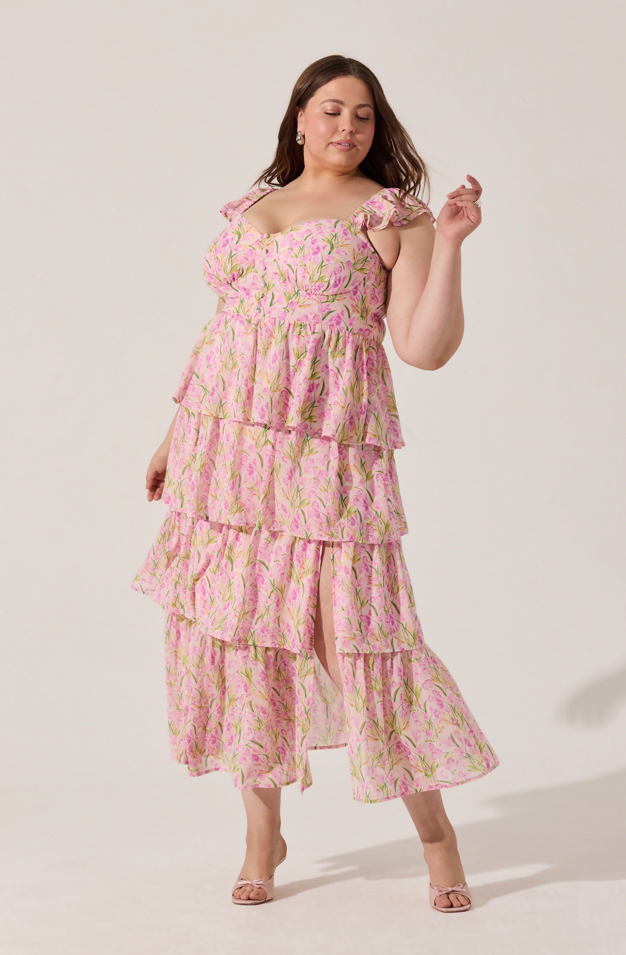 Midsummer Floral Tiered Maxi Dress