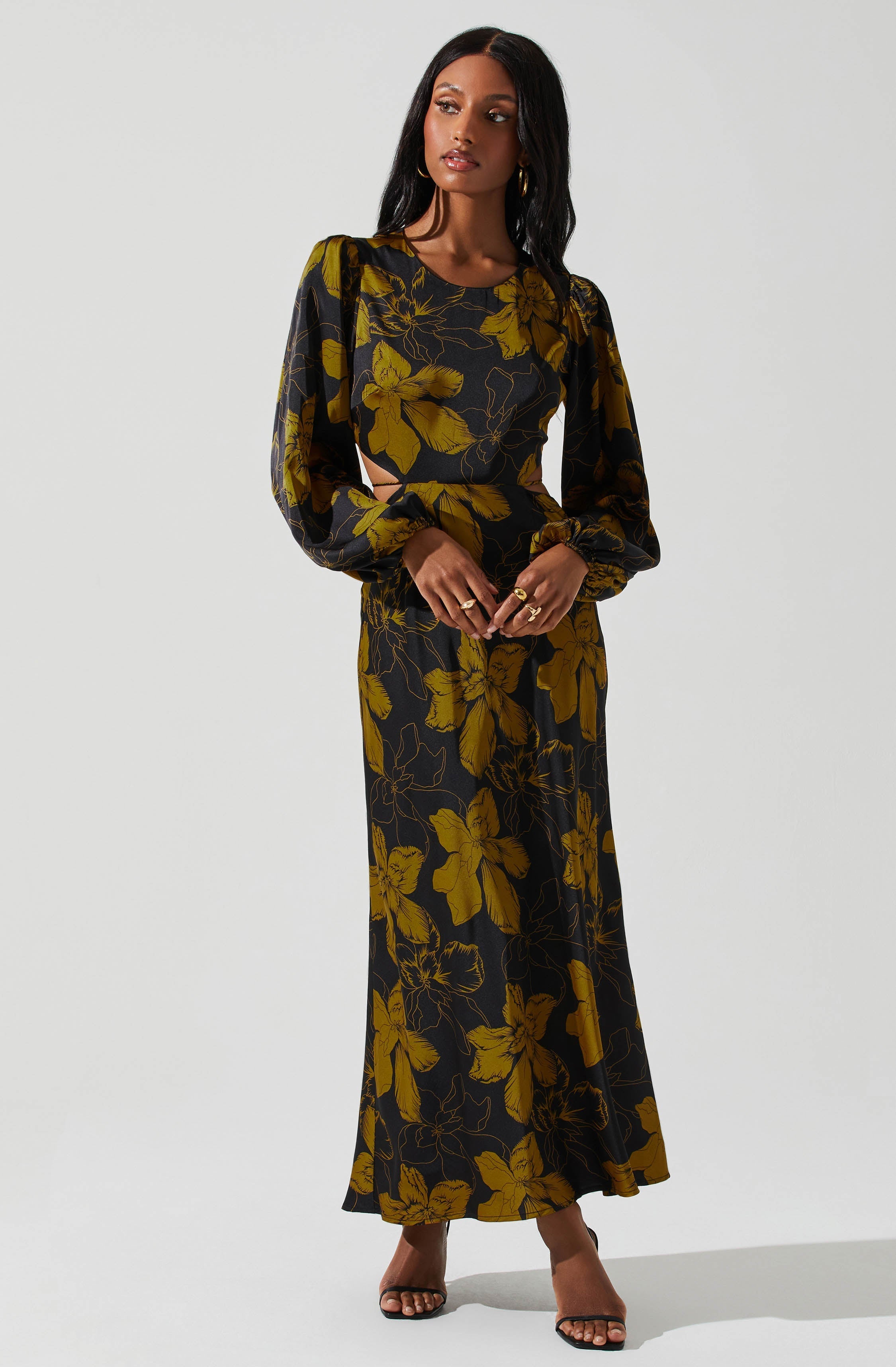 Quinn Floral Cutout Maxi Dress