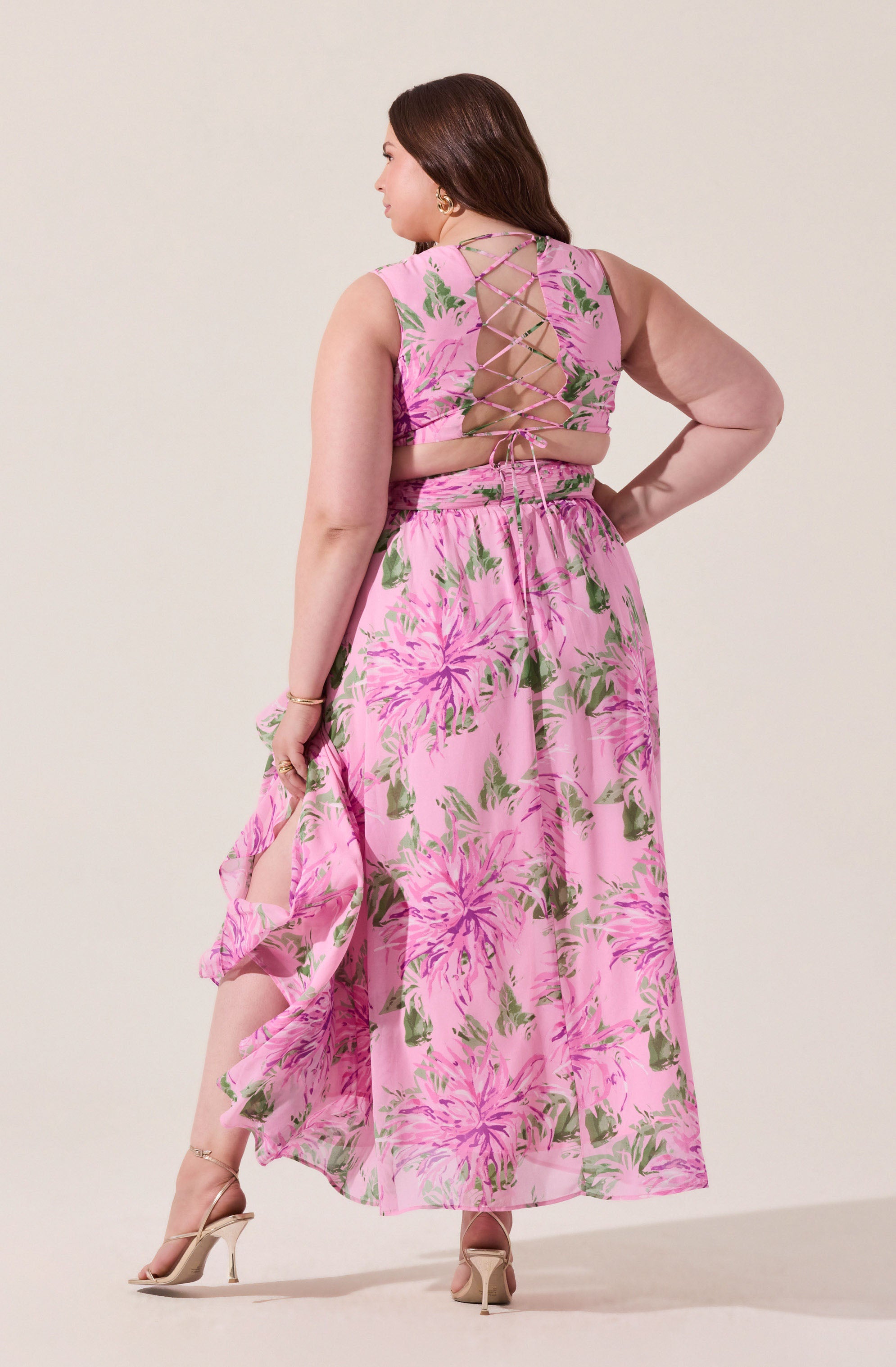 Noya Floral Cutout Maxi Dress