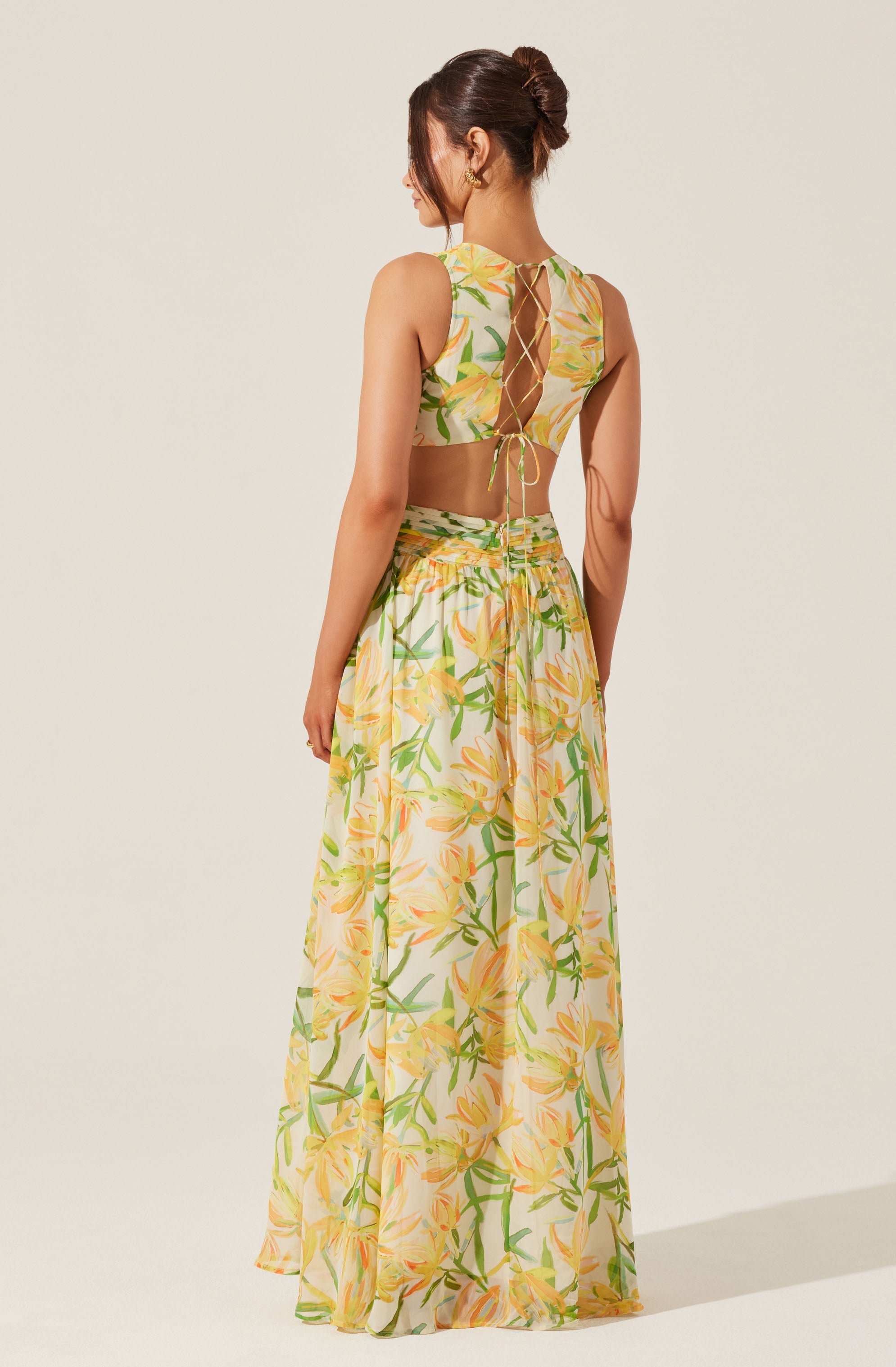 Noya Floral Cutout Maxi Dress