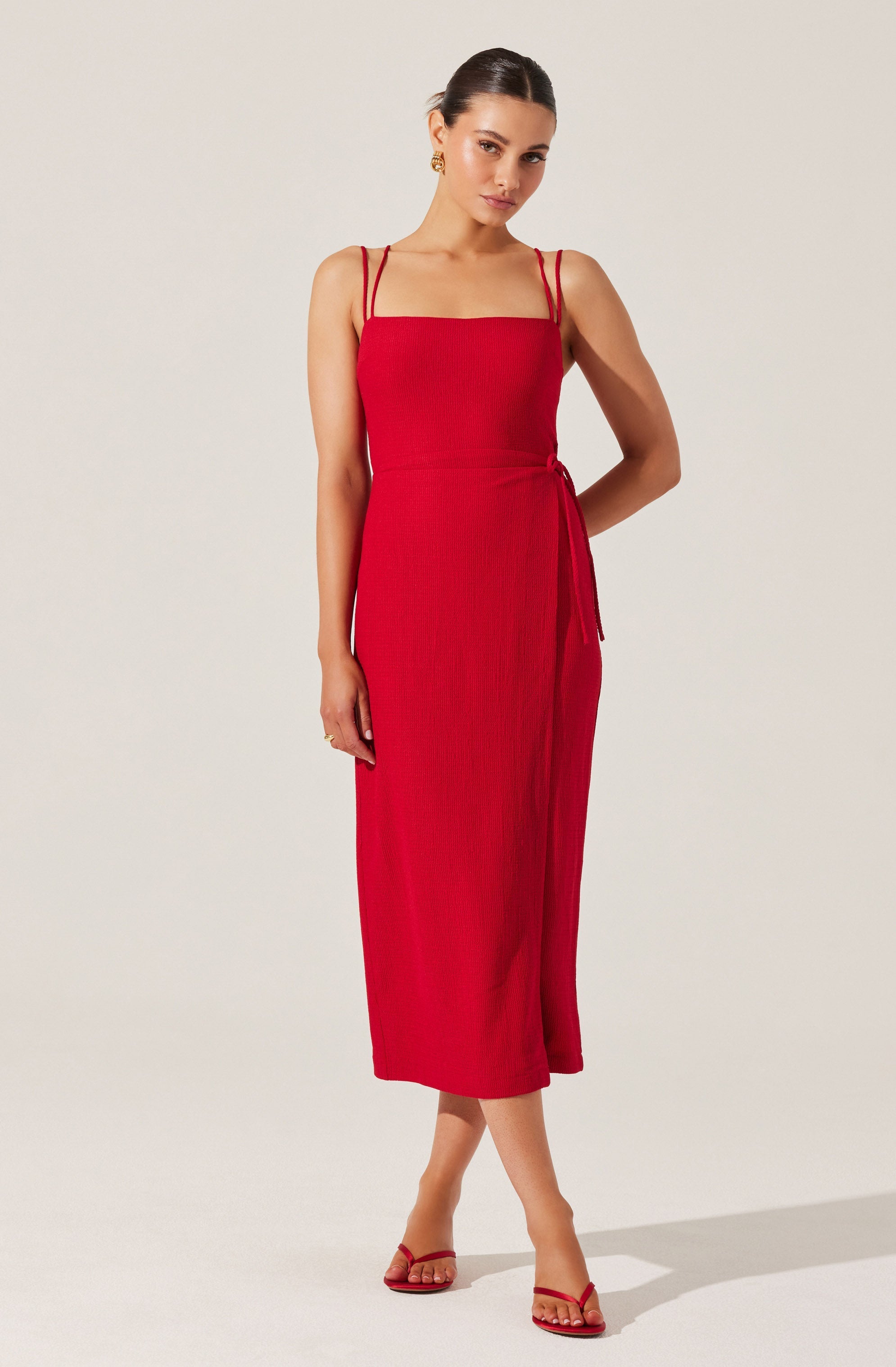 Brinda Wrap Midi Dress