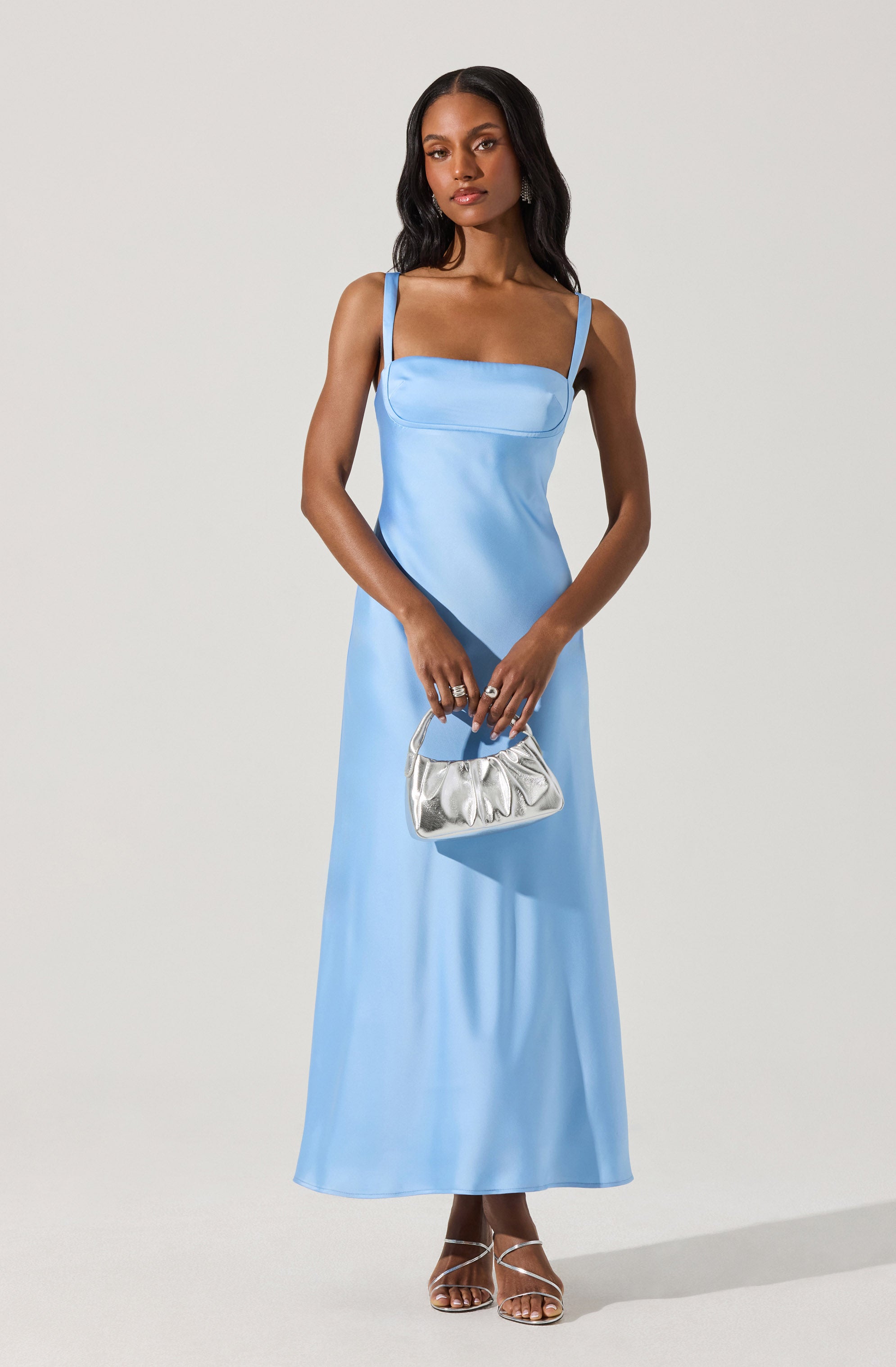Stacie Satin Maxi Dress
