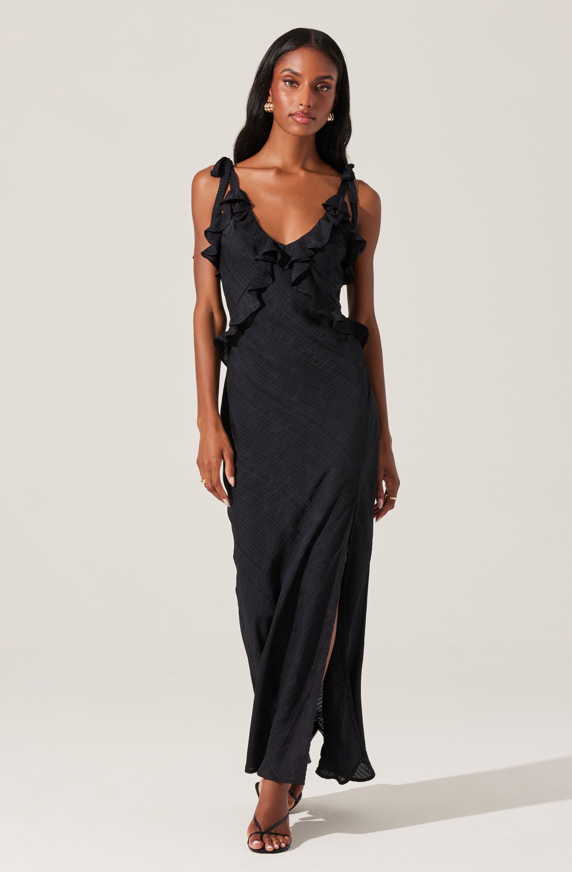 Sorbae Ruffle Maxi Dress