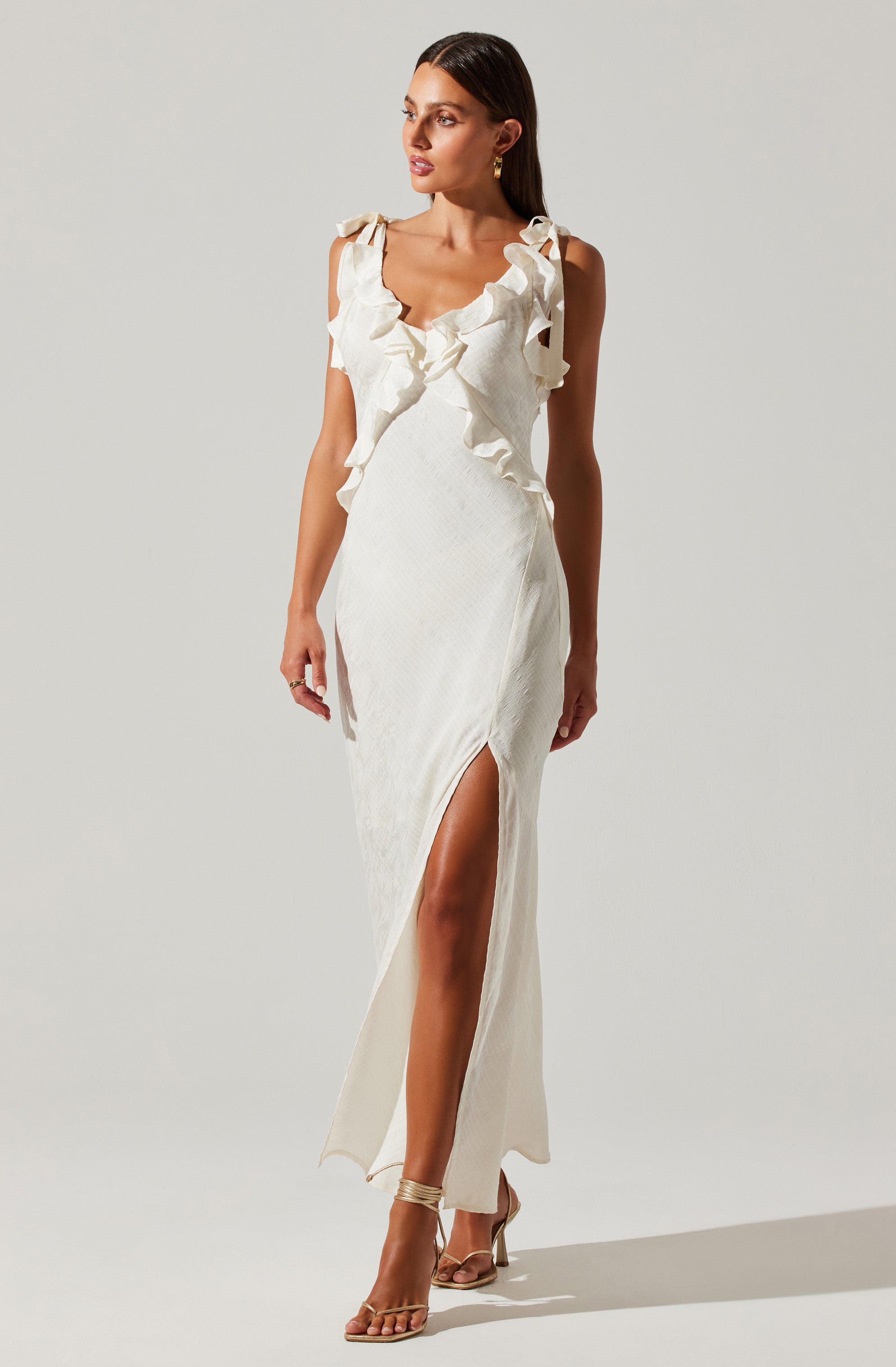 Sorbae Ruffle Maxi Dress