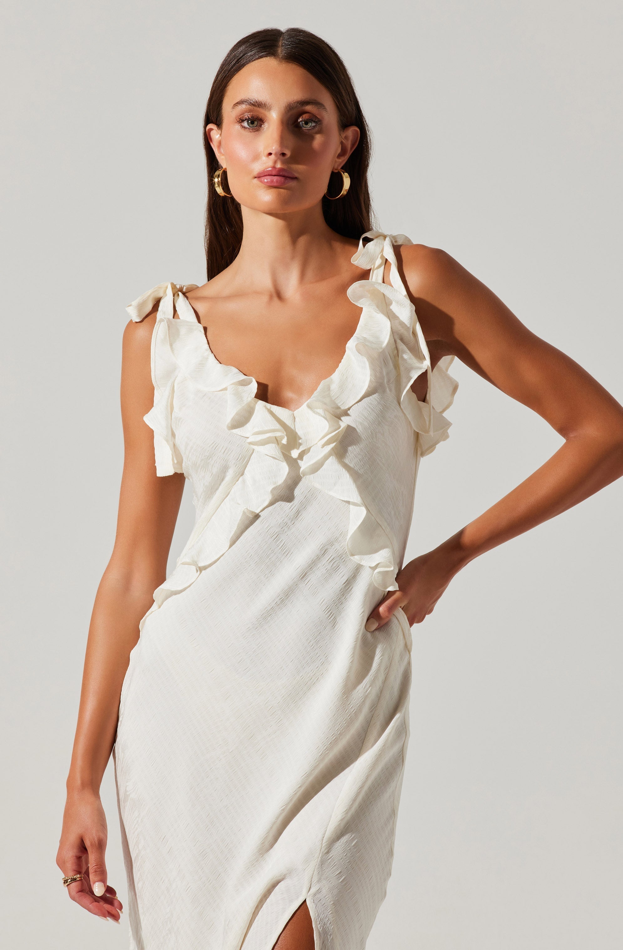 Sorbae Ruffle Maxi Dress