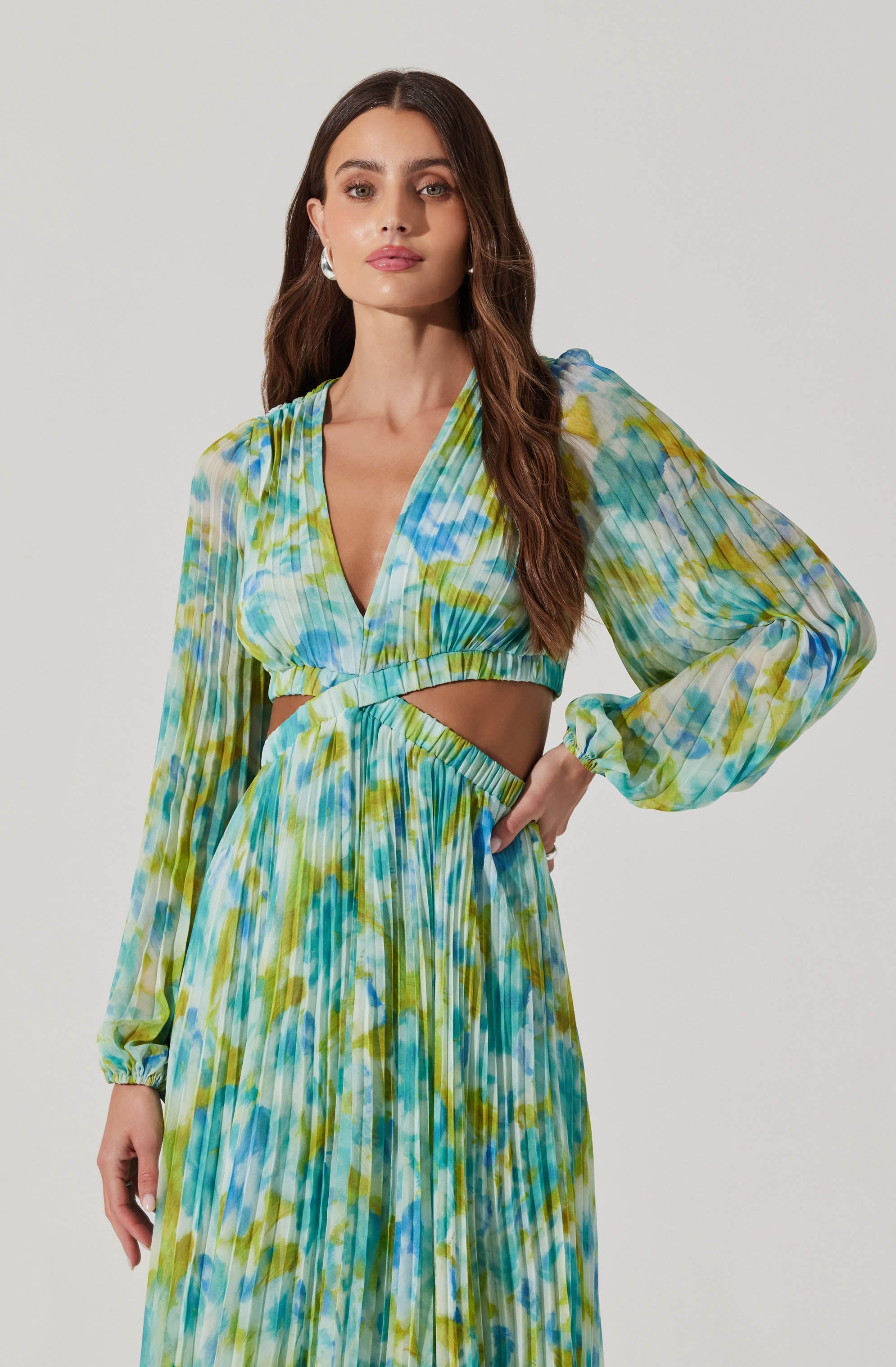 Revery Floral Long Sleeve Maxi Dress