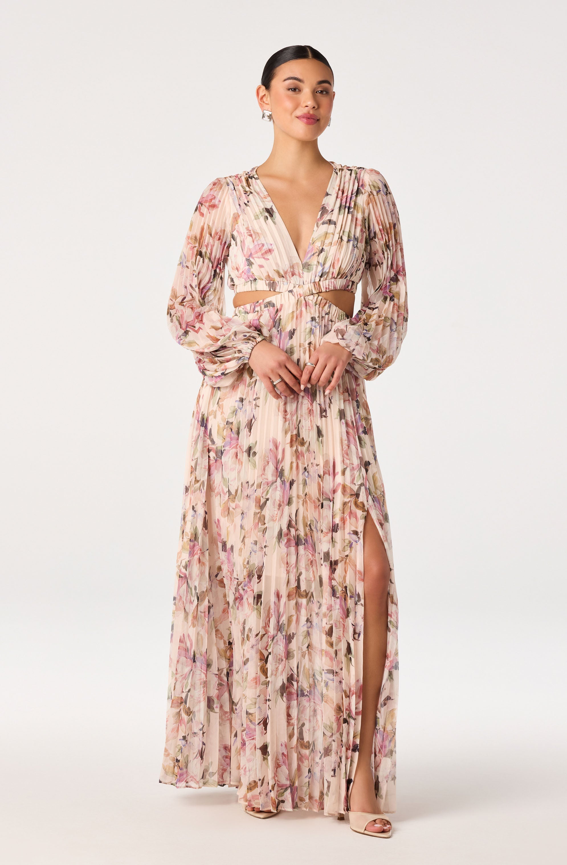 Revery Floral Long Sleeve Maxi Dress