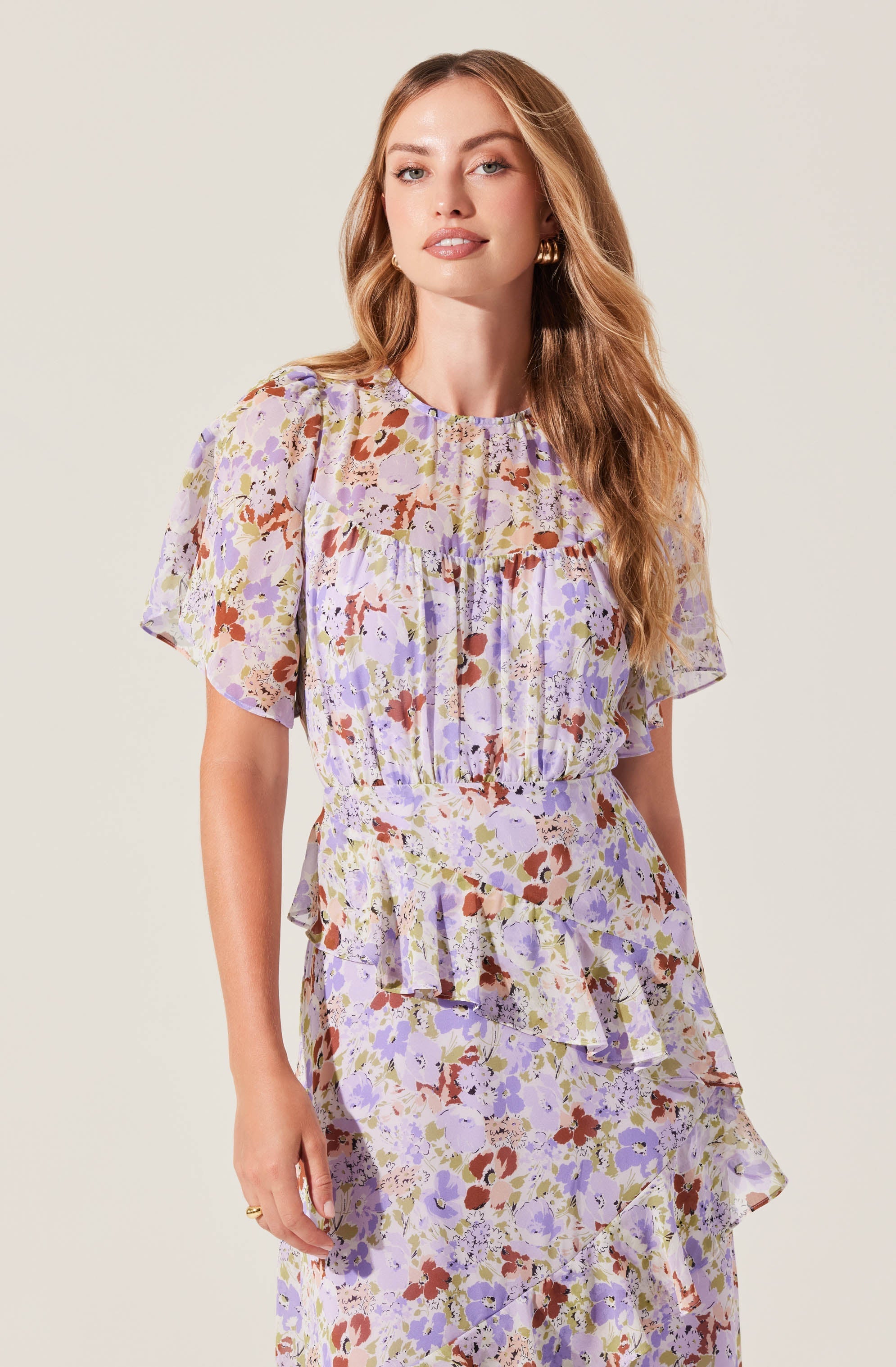 Floramae Floral Ruffle Dress