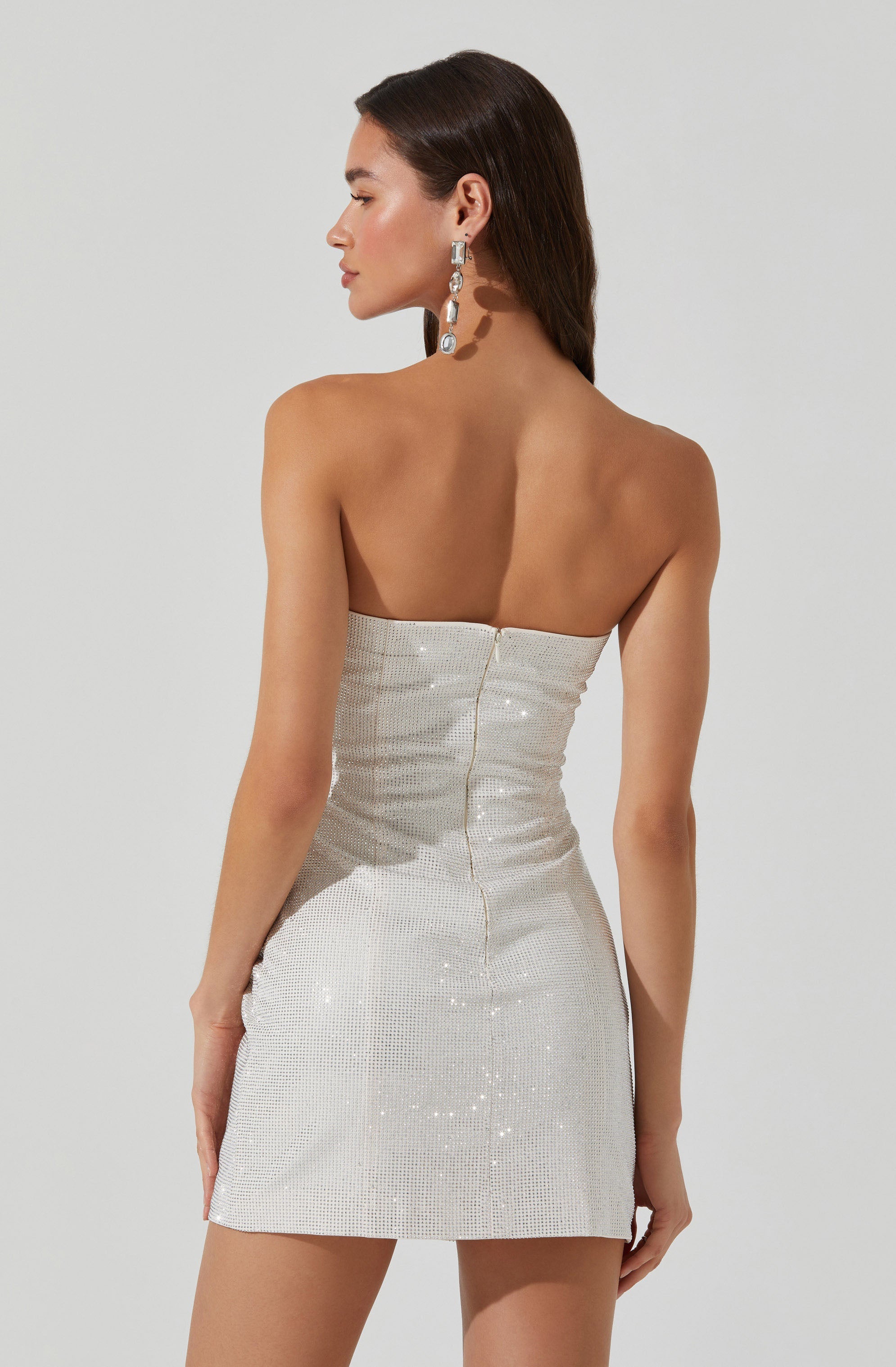 Mira Rhinestone Mini Dress