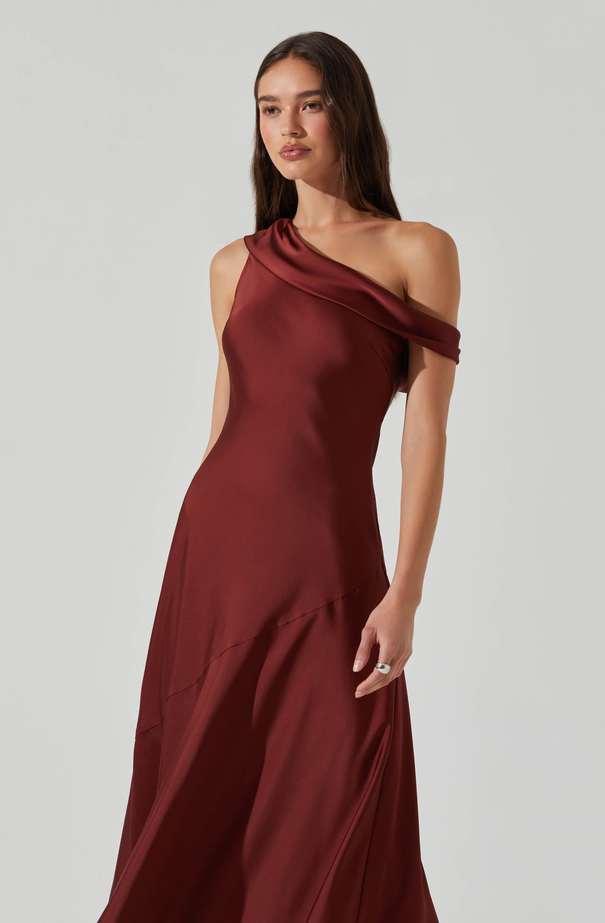 Orissa Satin Off Shoulder Dress