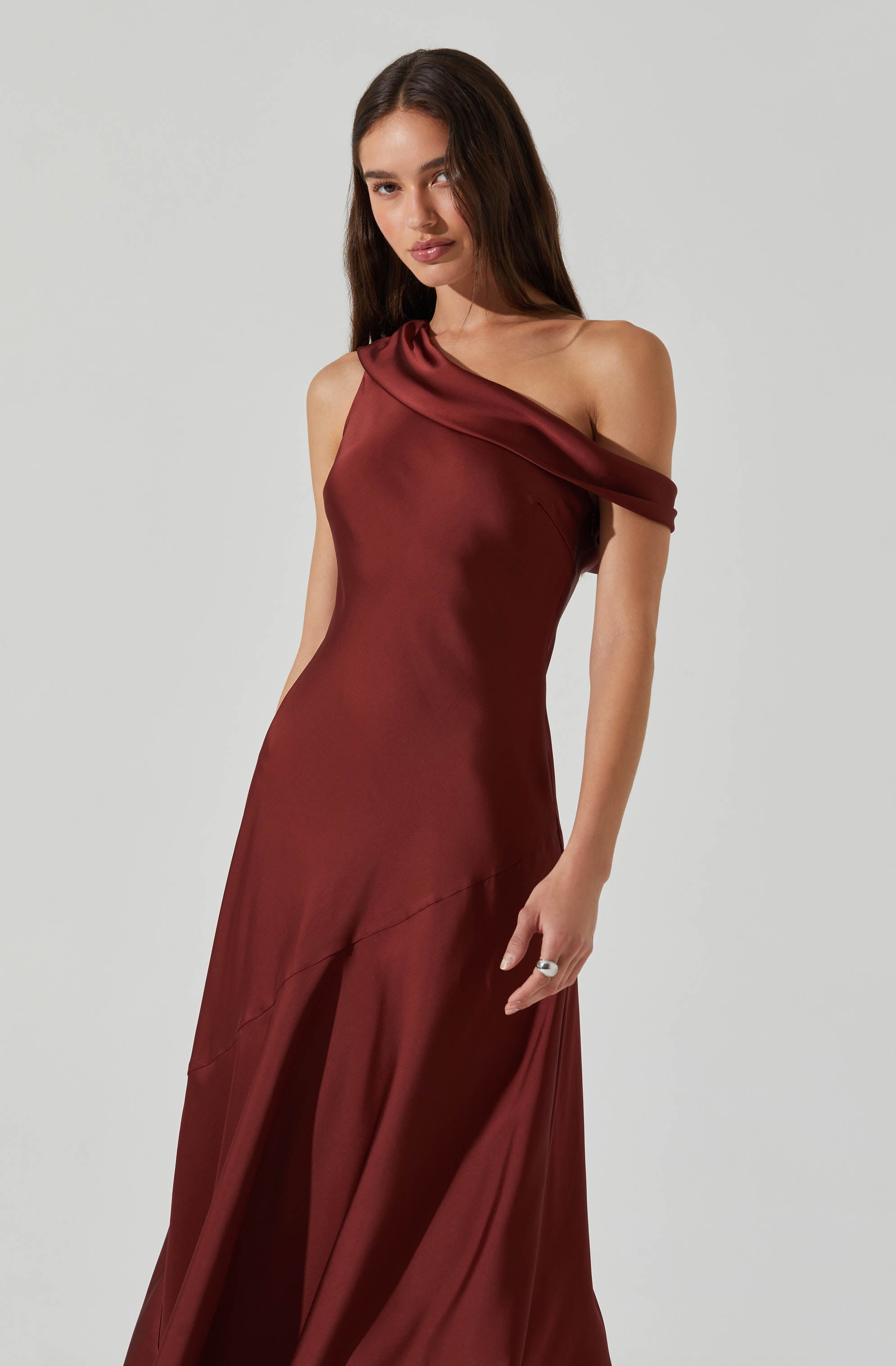 Orissa Satin Off Shoulder Dress