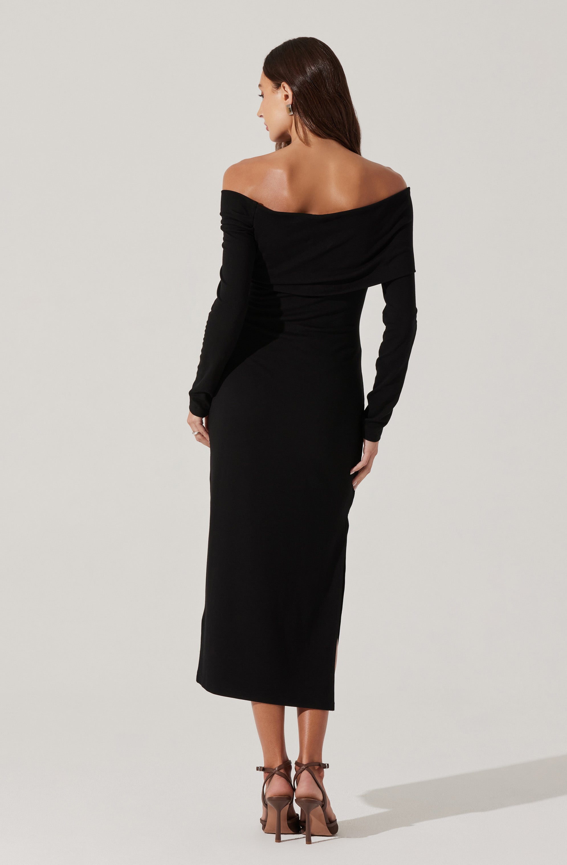 Jada Off Shoulder Midi Dress