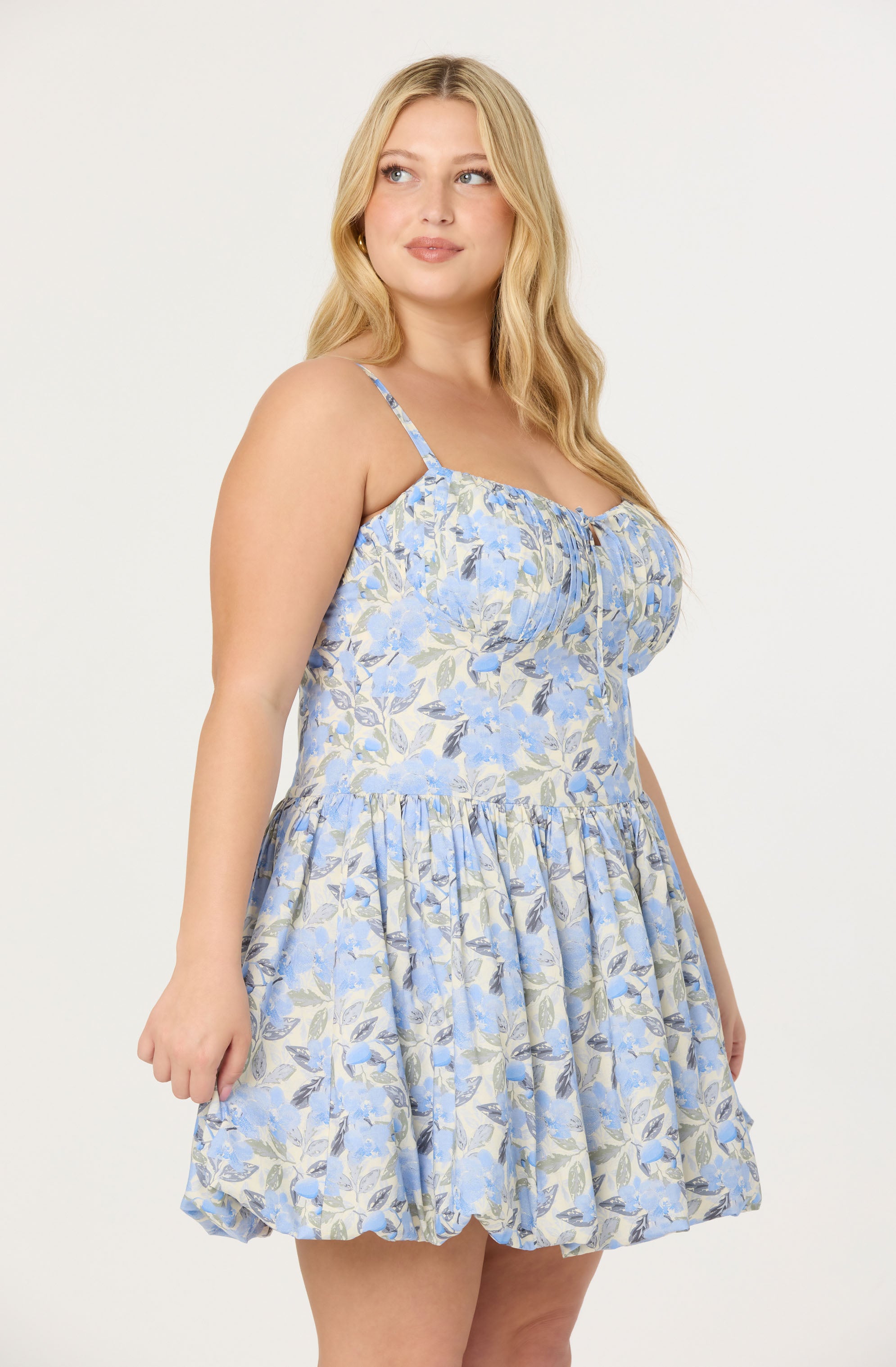 Larissa Floral Bubble Mini Dress