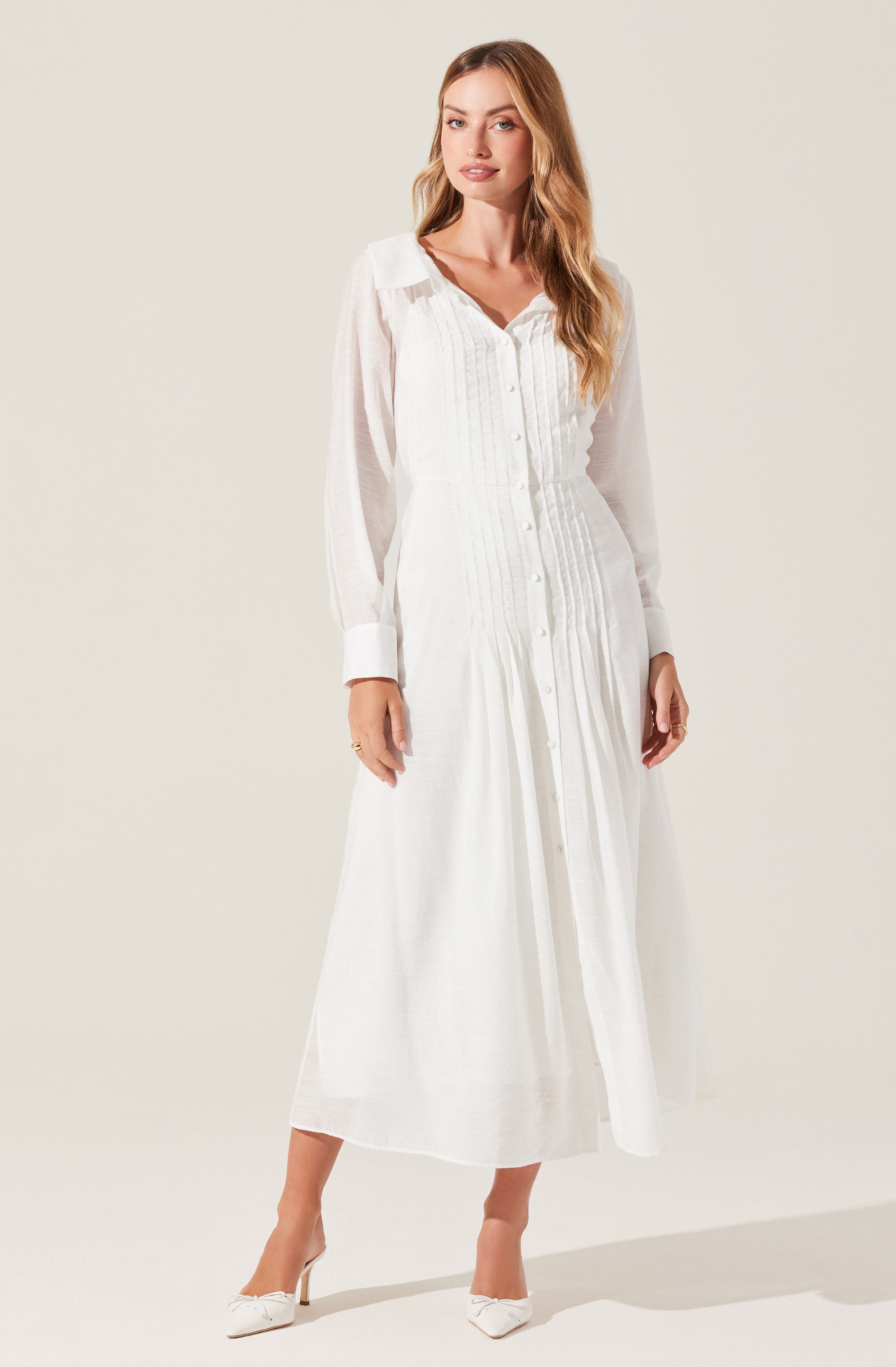 Diell Pleated Midi Dress