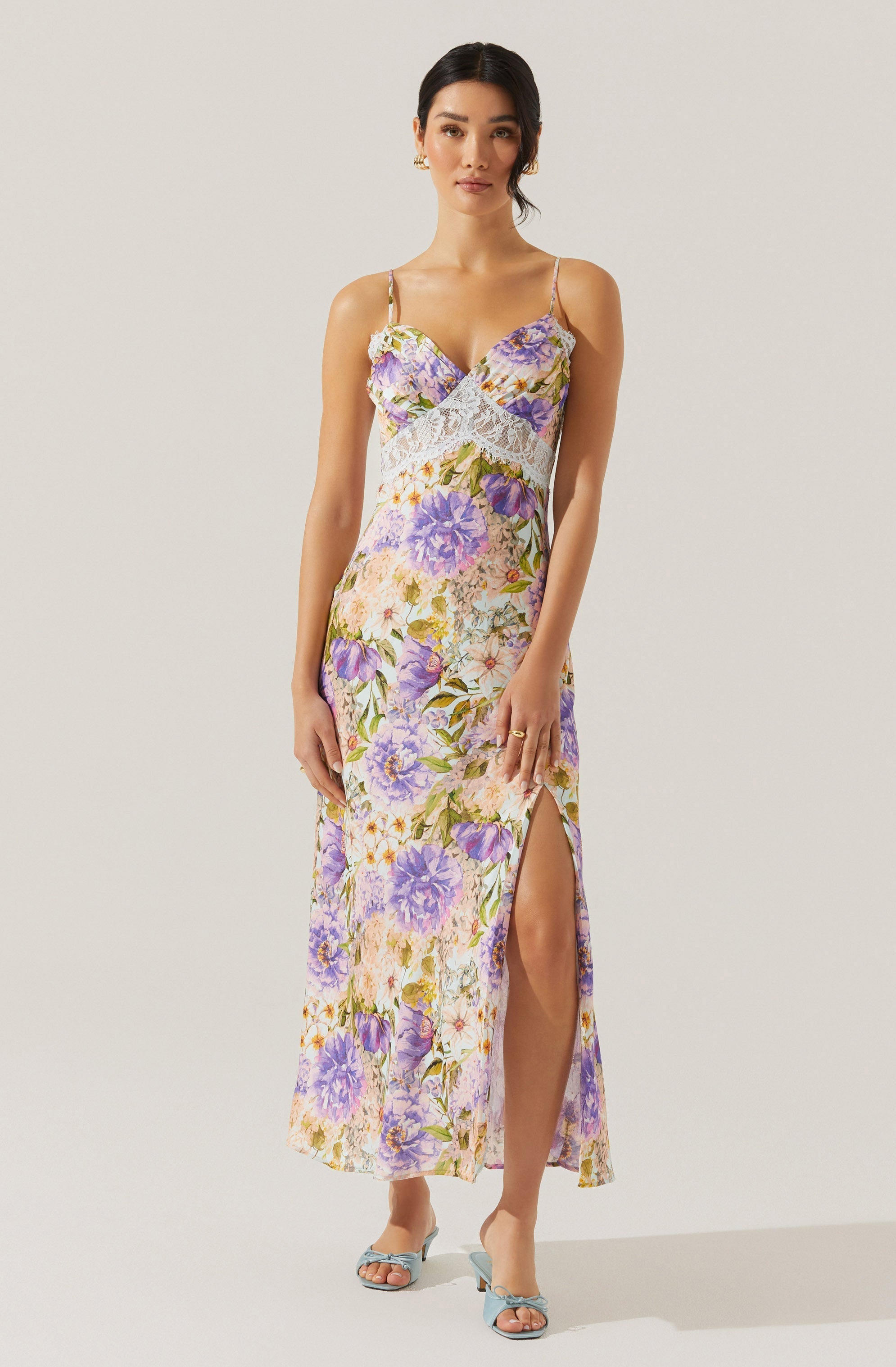 Ivanna Floral Lace Maxi Dress