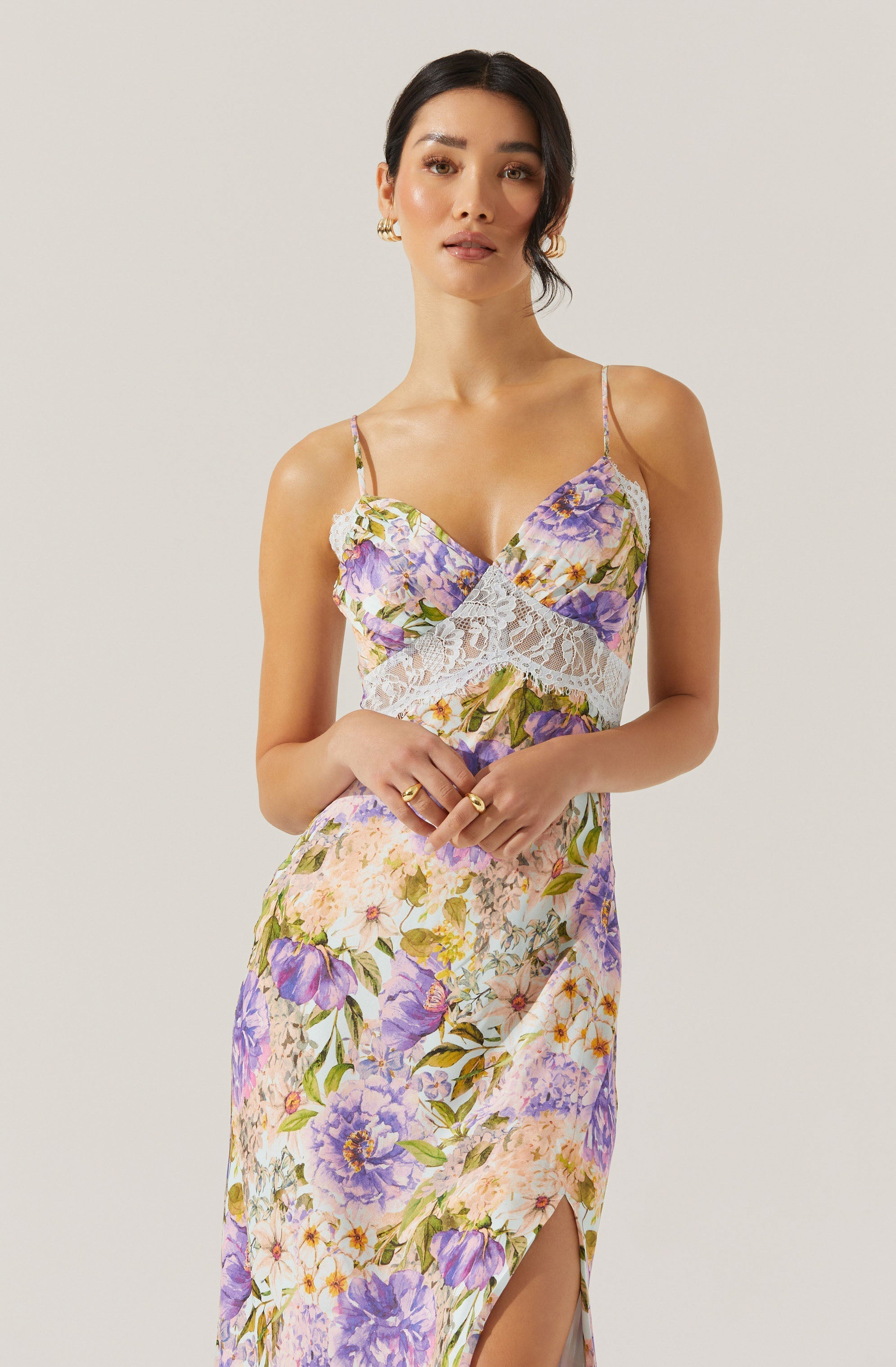 Ivanna Floral Lace Maxi Dress