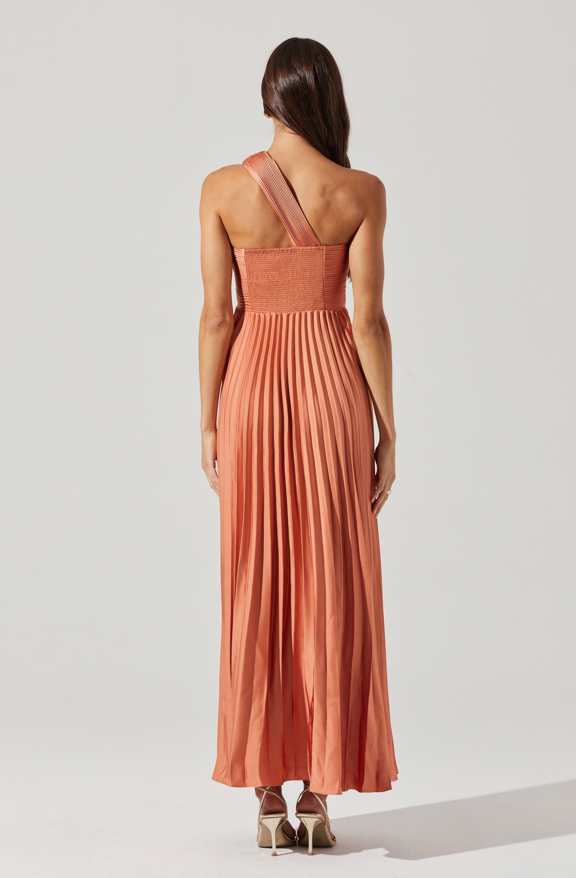 Rasya Pleated Maxi Dress