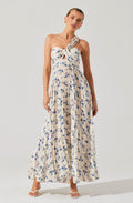 Rasya Pleated Floral Maxi Dress