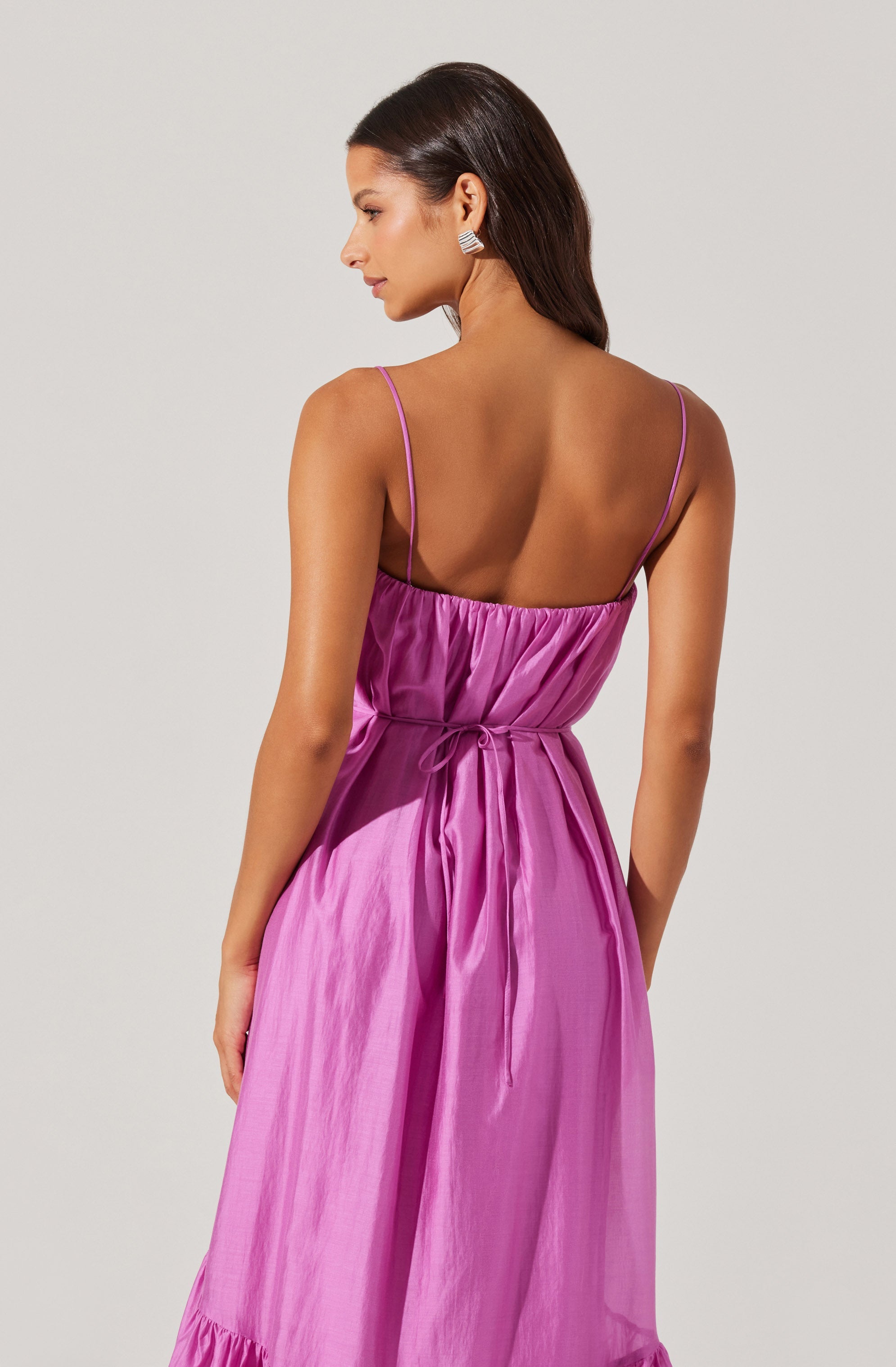 Elisha Tiered High-Low Maxi Dress