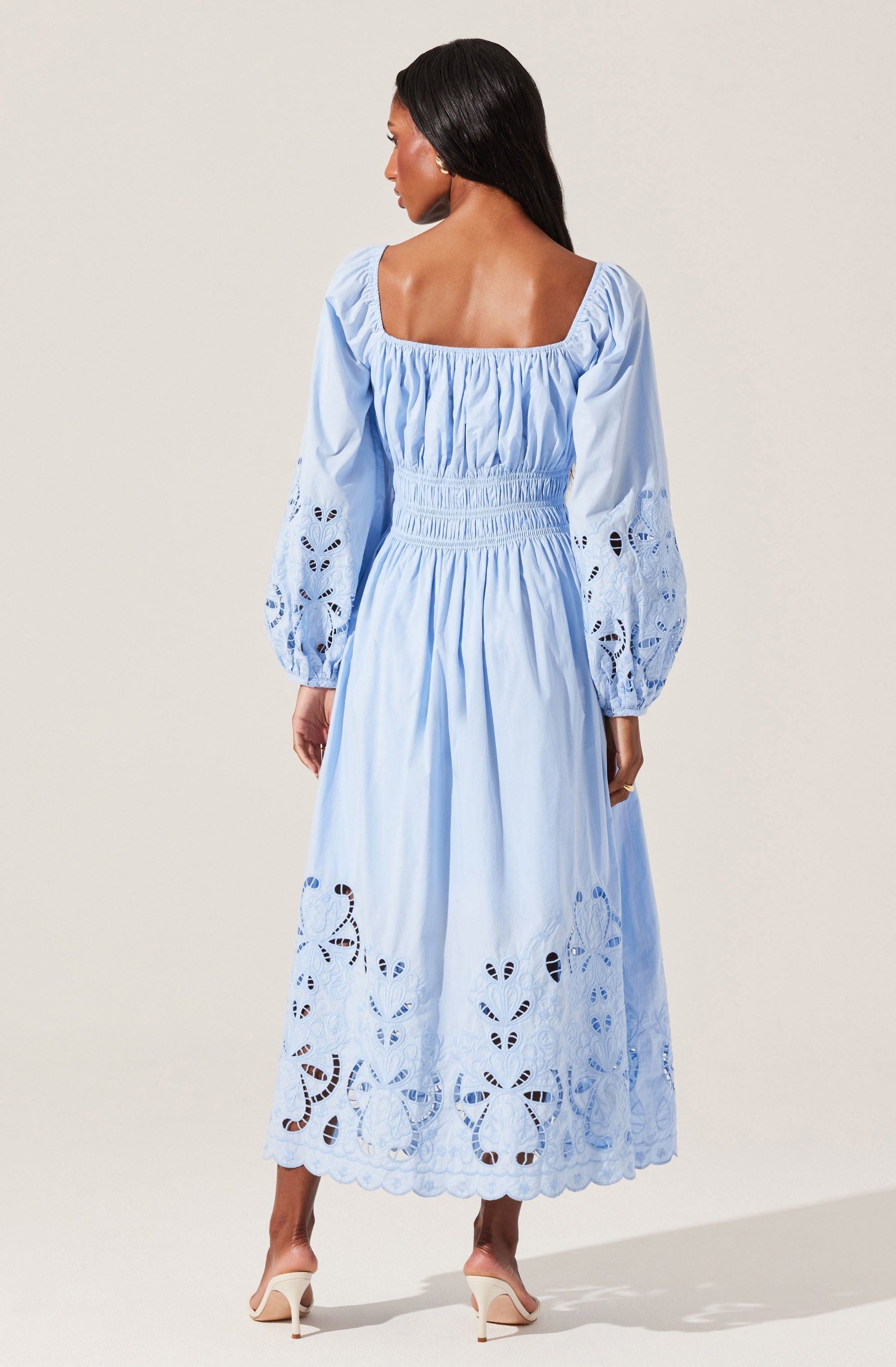 Wisnia Eyelet Embroidered Dress