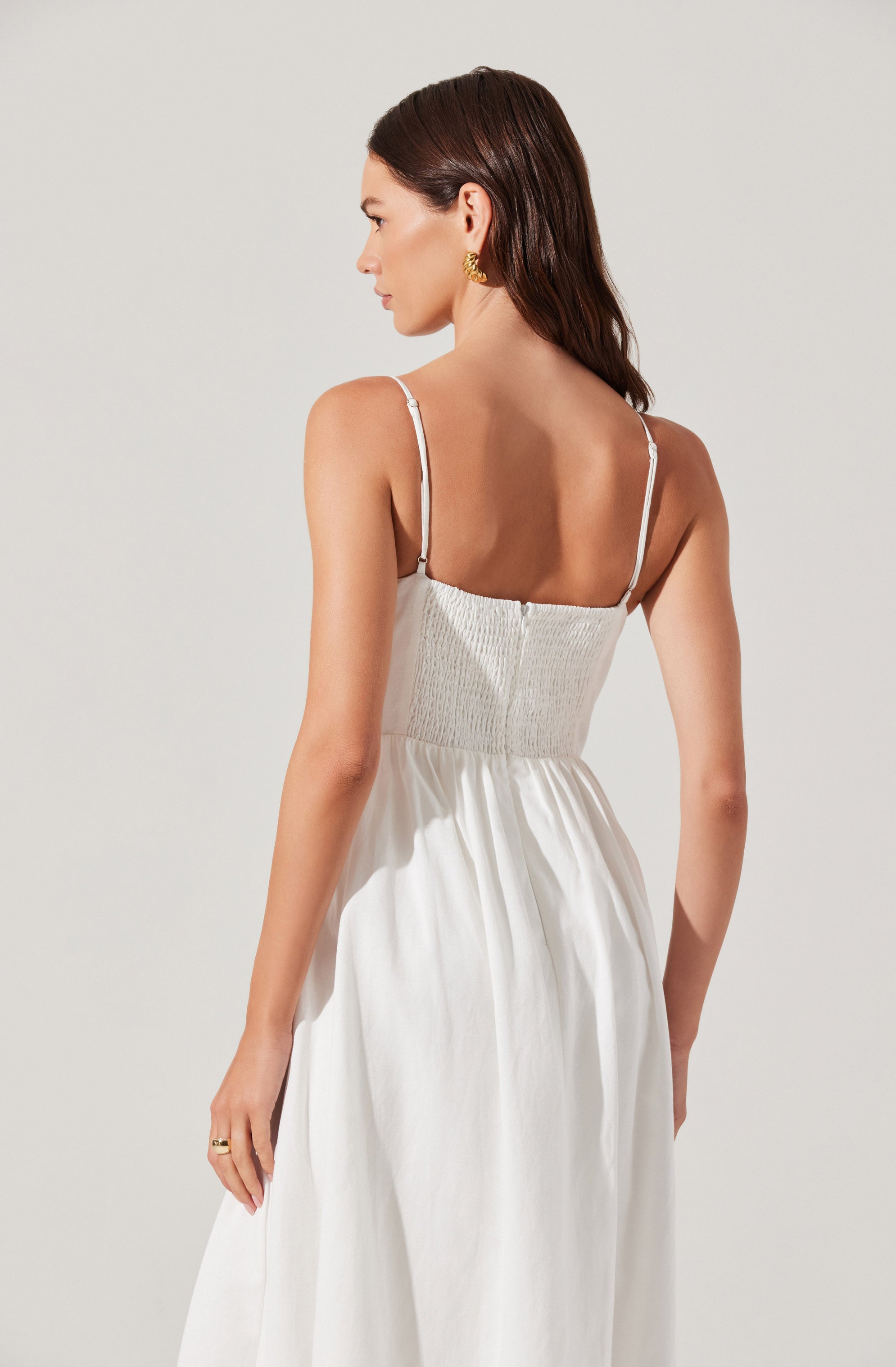 Kaidi Embroidered Midi Dress