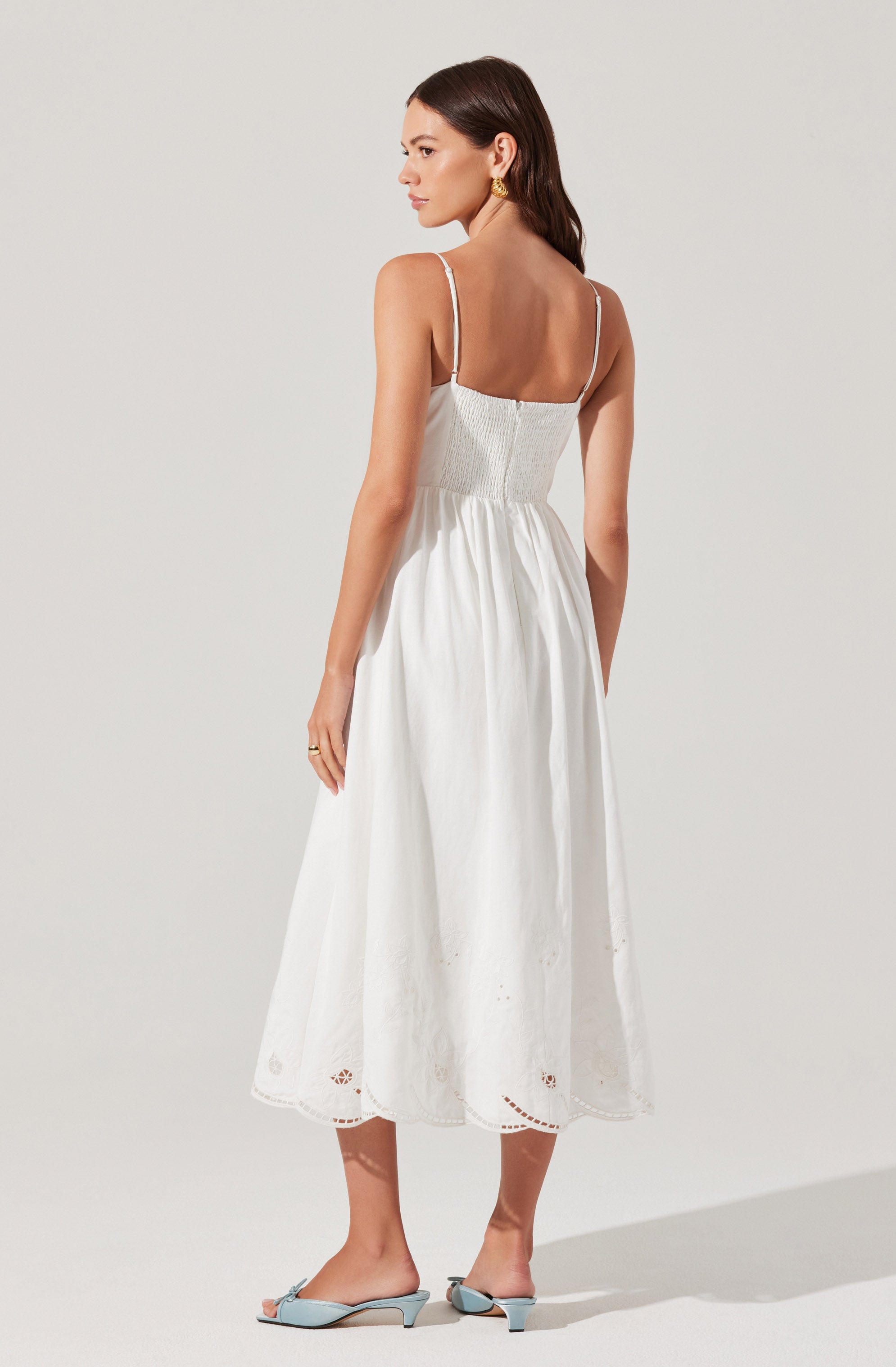 Kaidi Embroidered Midi Dress