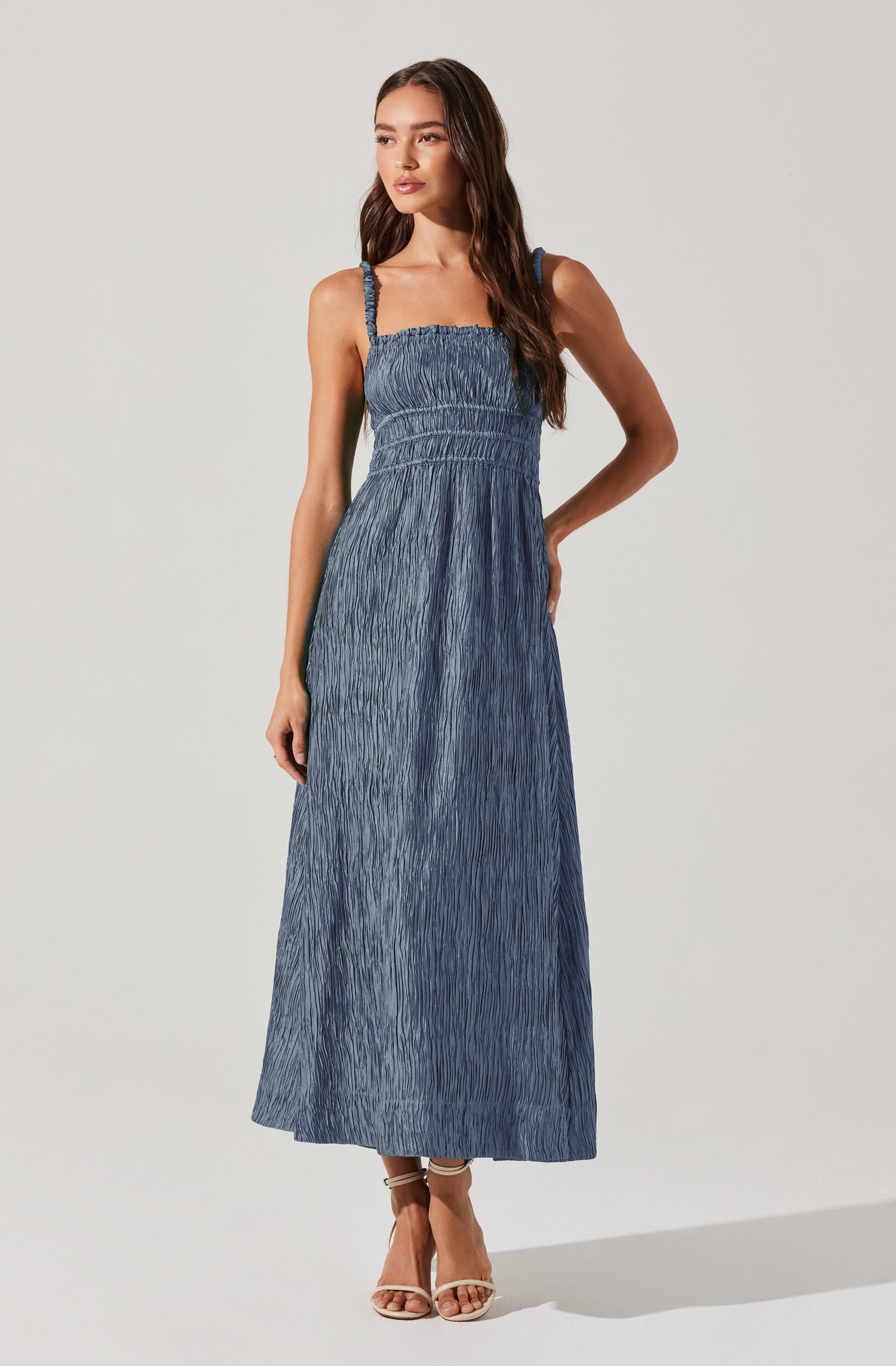 Neelam Smocked Open Back Dress