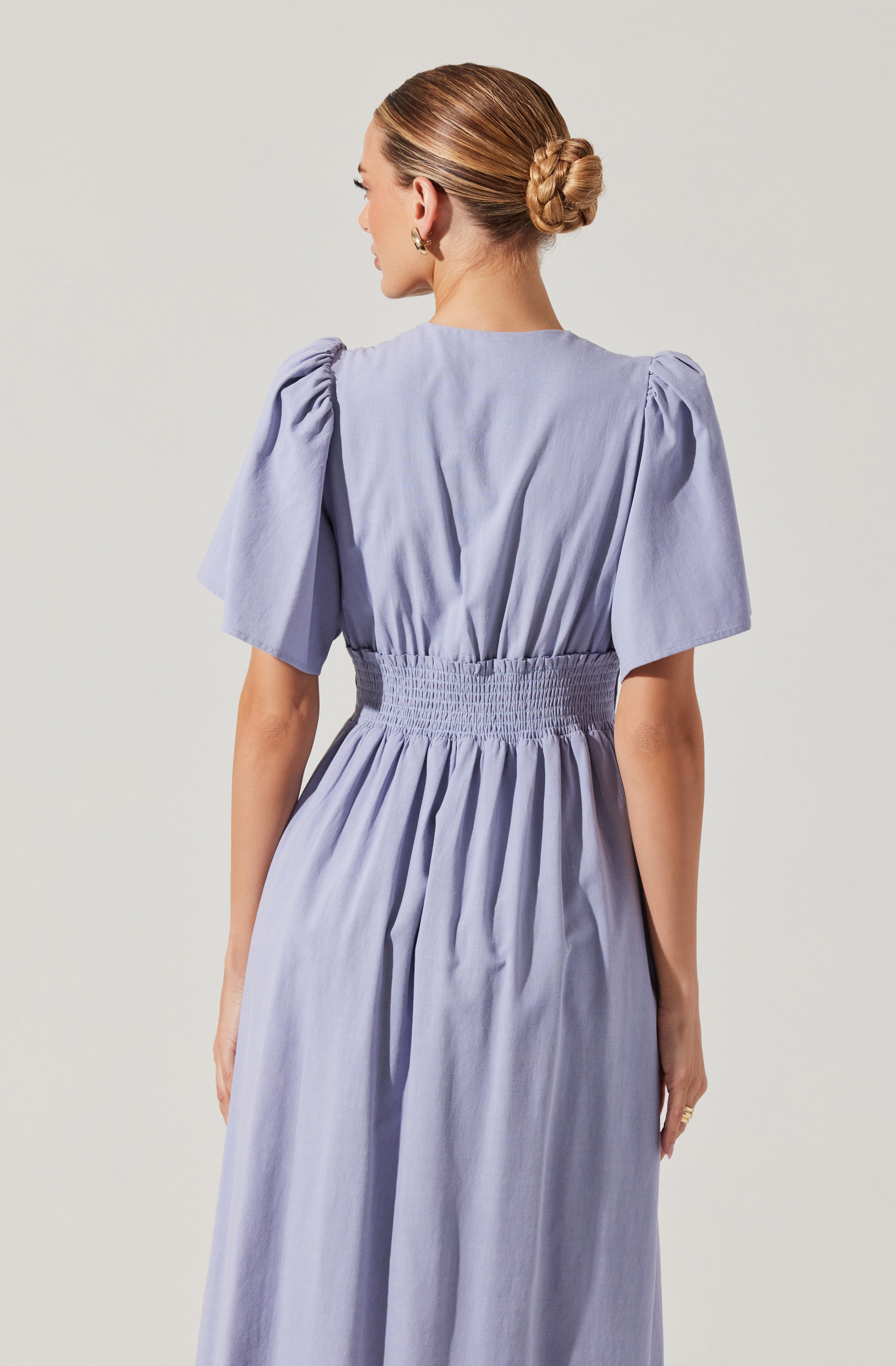 Hadleigh Scallop Trim Midi Dress