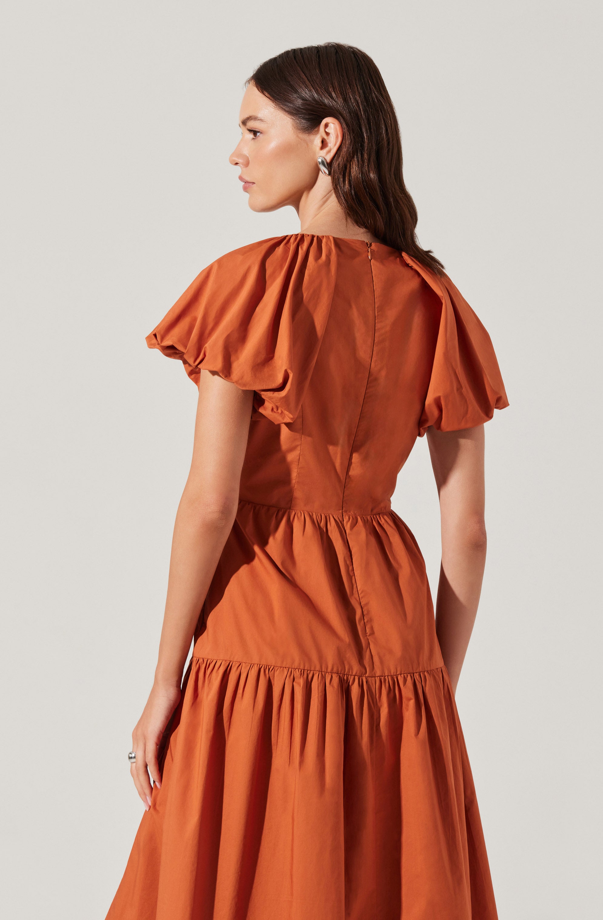 Aine Tie-Front Midi Dress