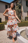 Natali One Shoulder Floral Maxi Dress