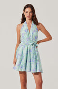 Clare Halter Neck Mini Dress