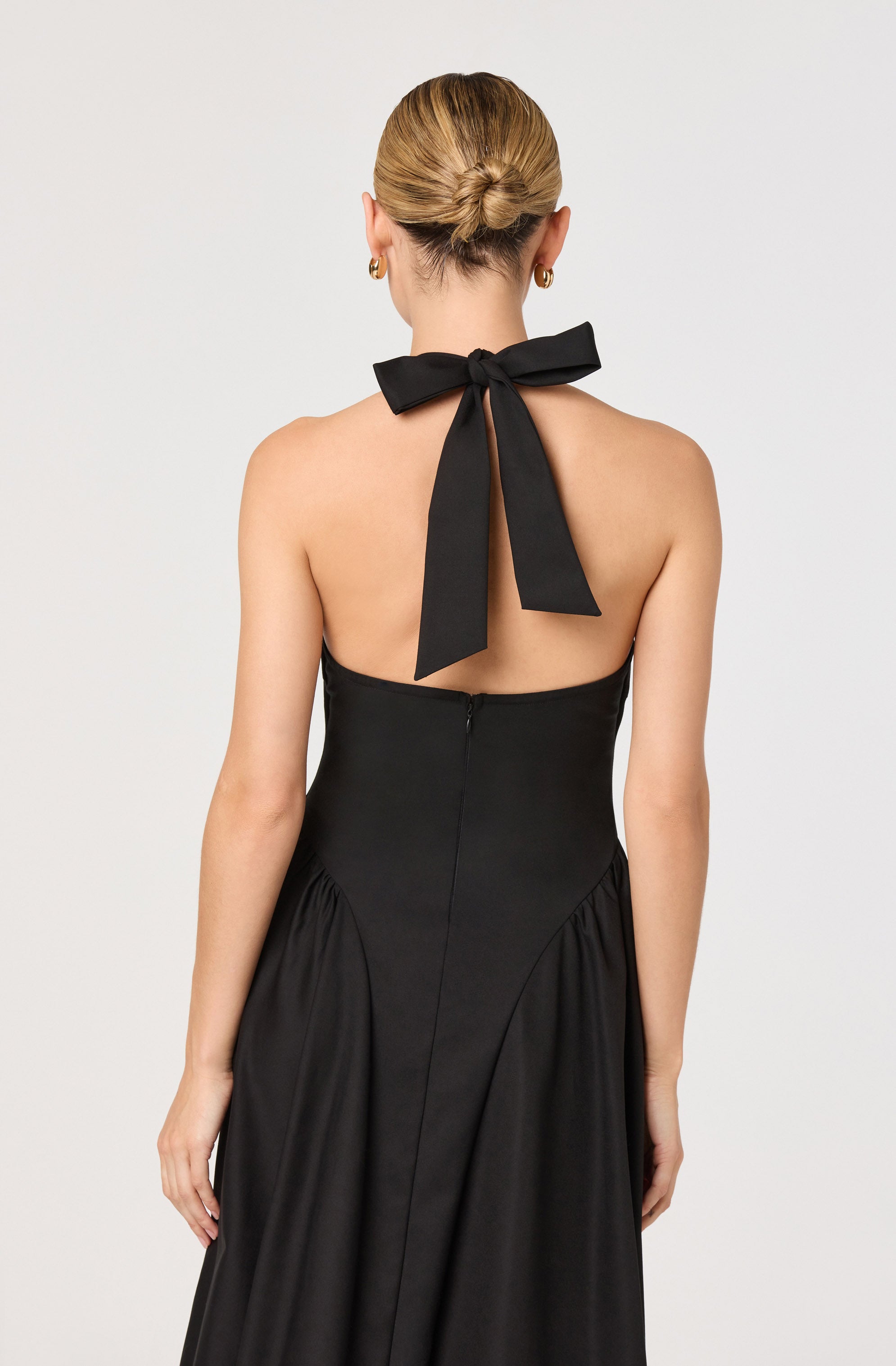 Meana V-Neck Halter Midi Dress