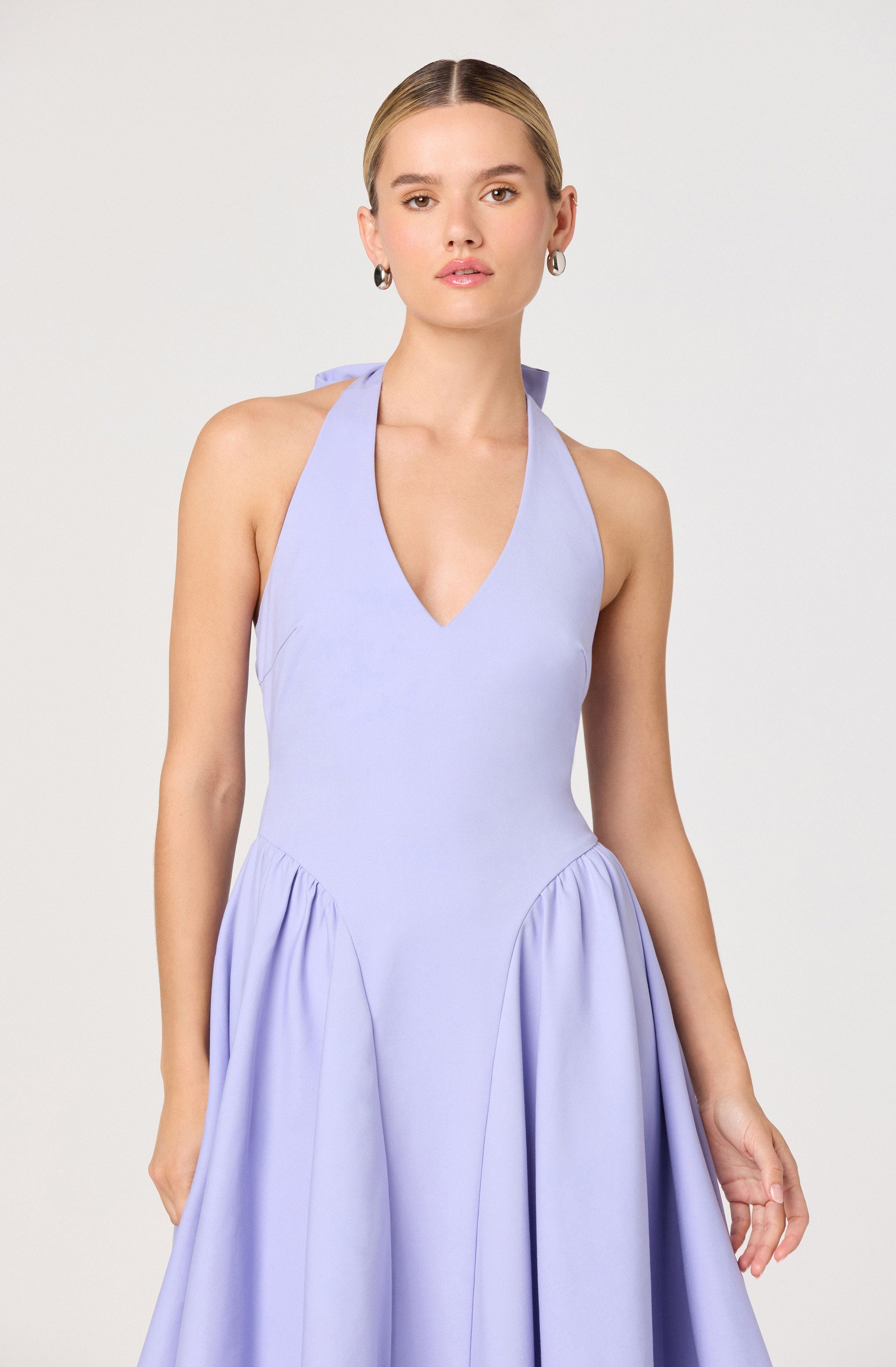 Meana V-Neck Halter Midi Dress