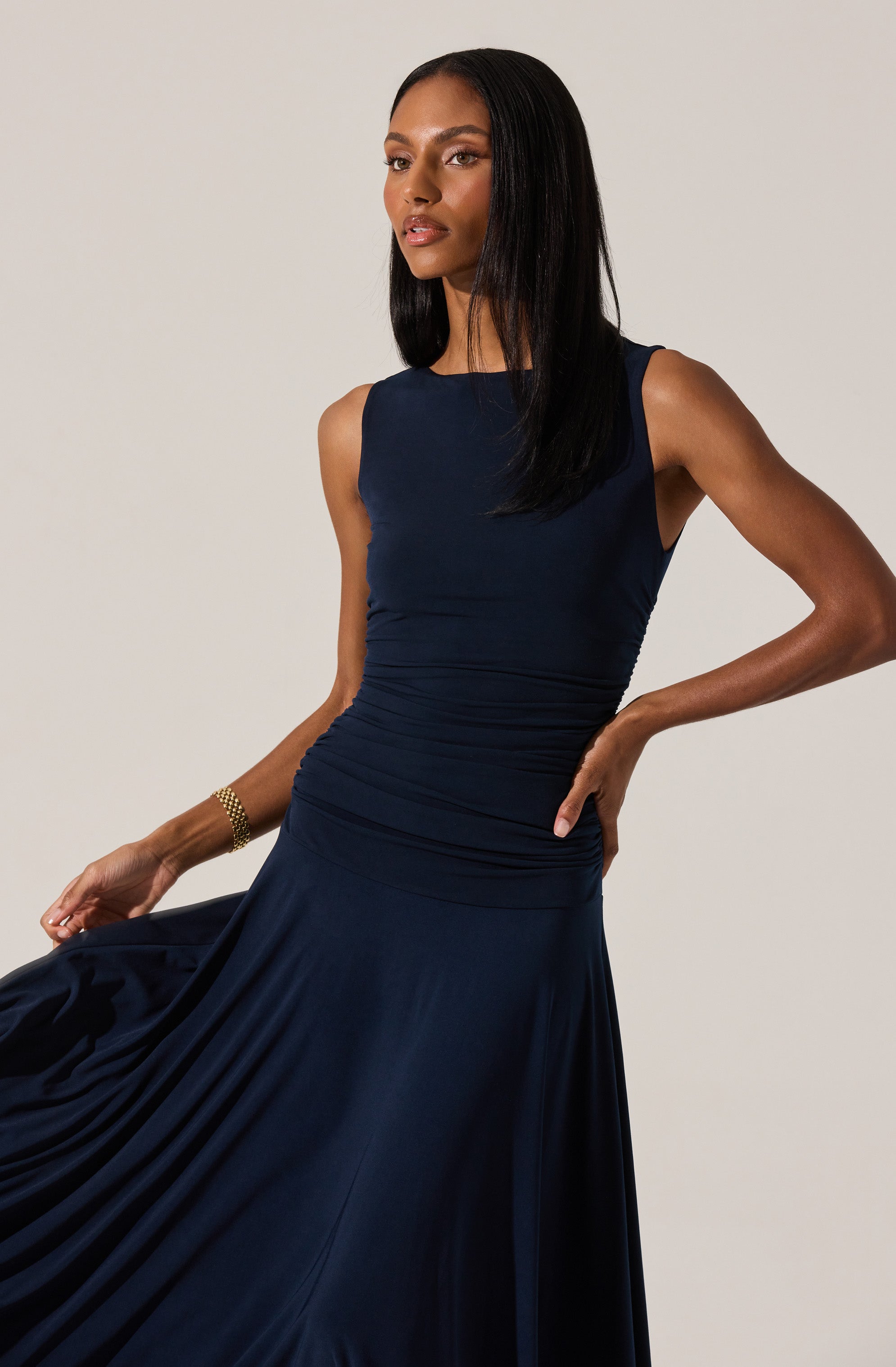 Melisandre High Neck Maxi Dress