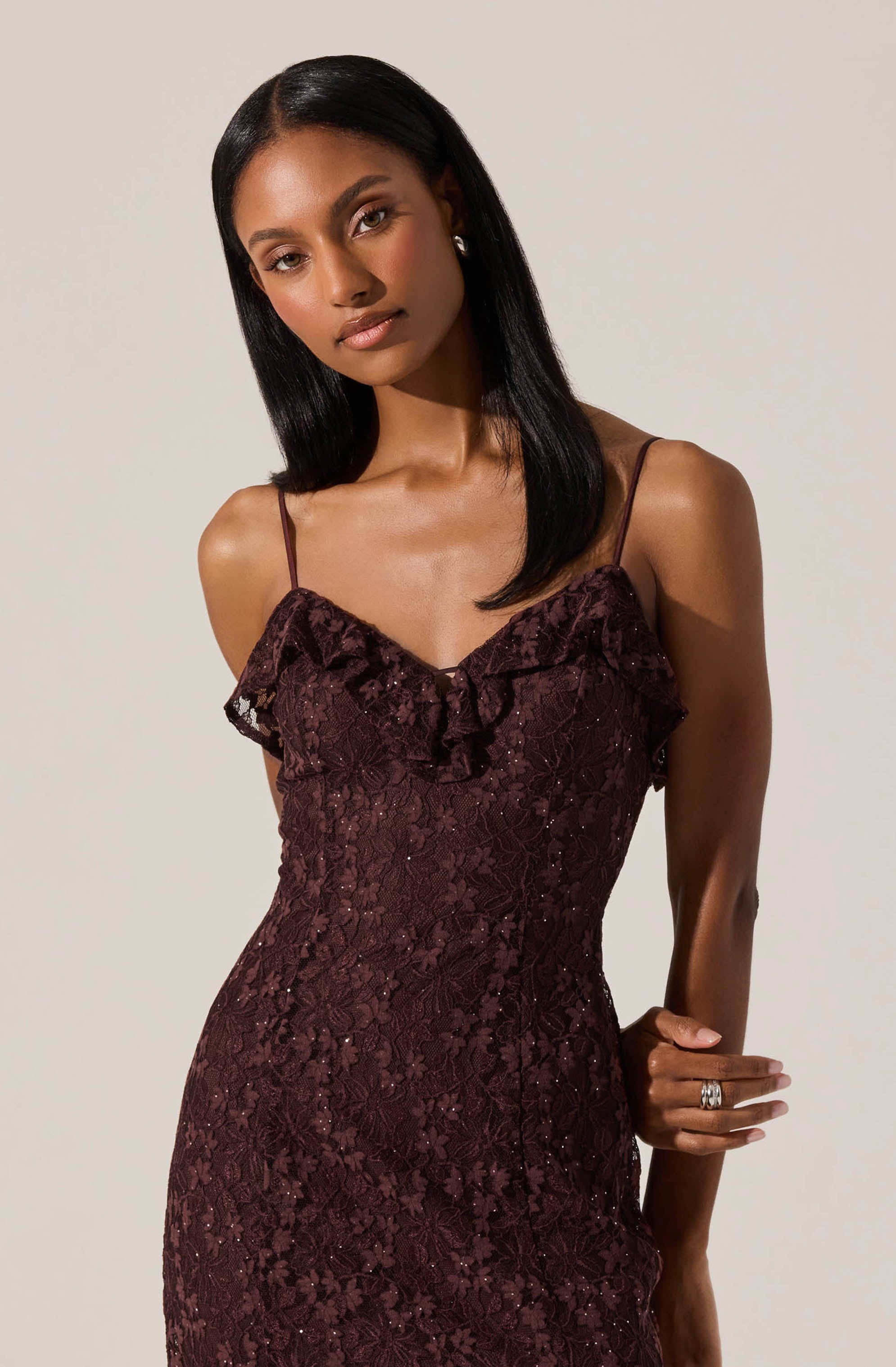 Leonie Floral Lace Maxi Dress