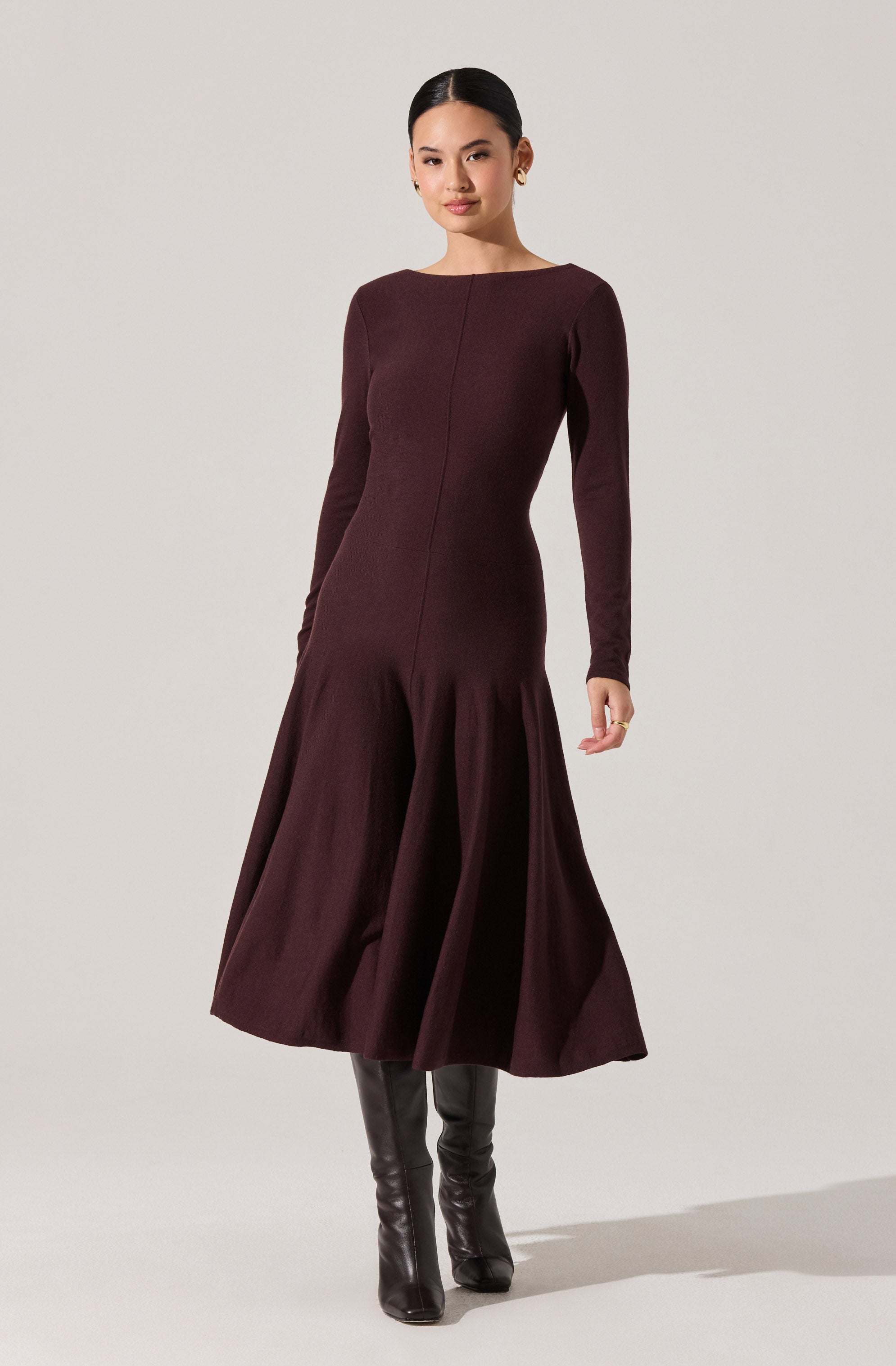 Doreyda Scoop Back Sweater Dress