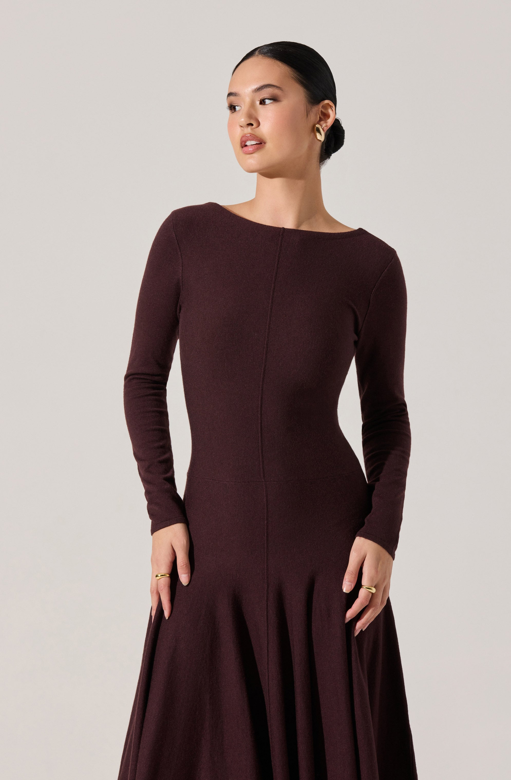 Doreyda Scoop Back Sweater Dress