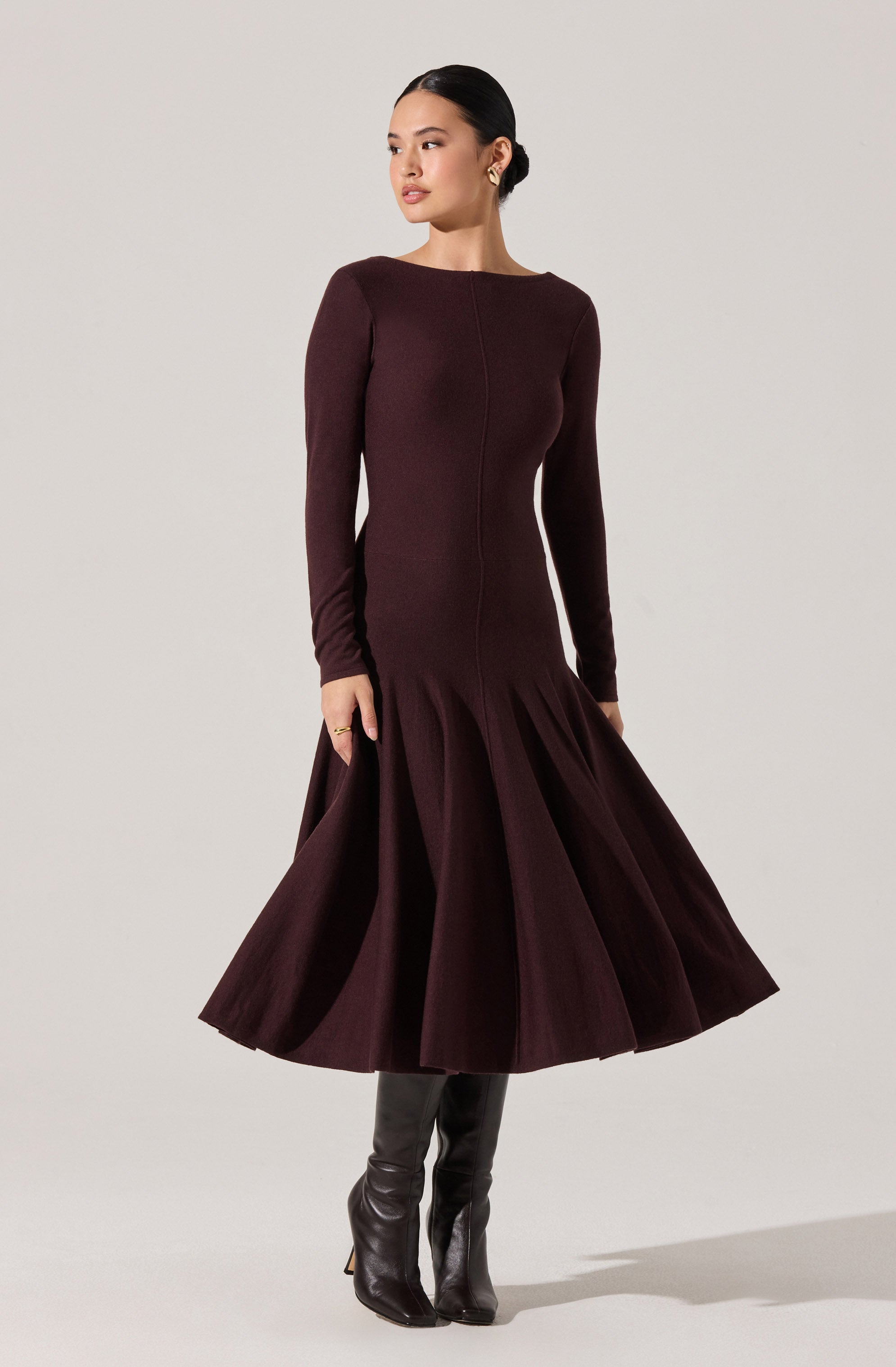 Doreyda Scoop Back Sweater Dress