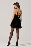Dauphine Velvet Mini Skater Dress