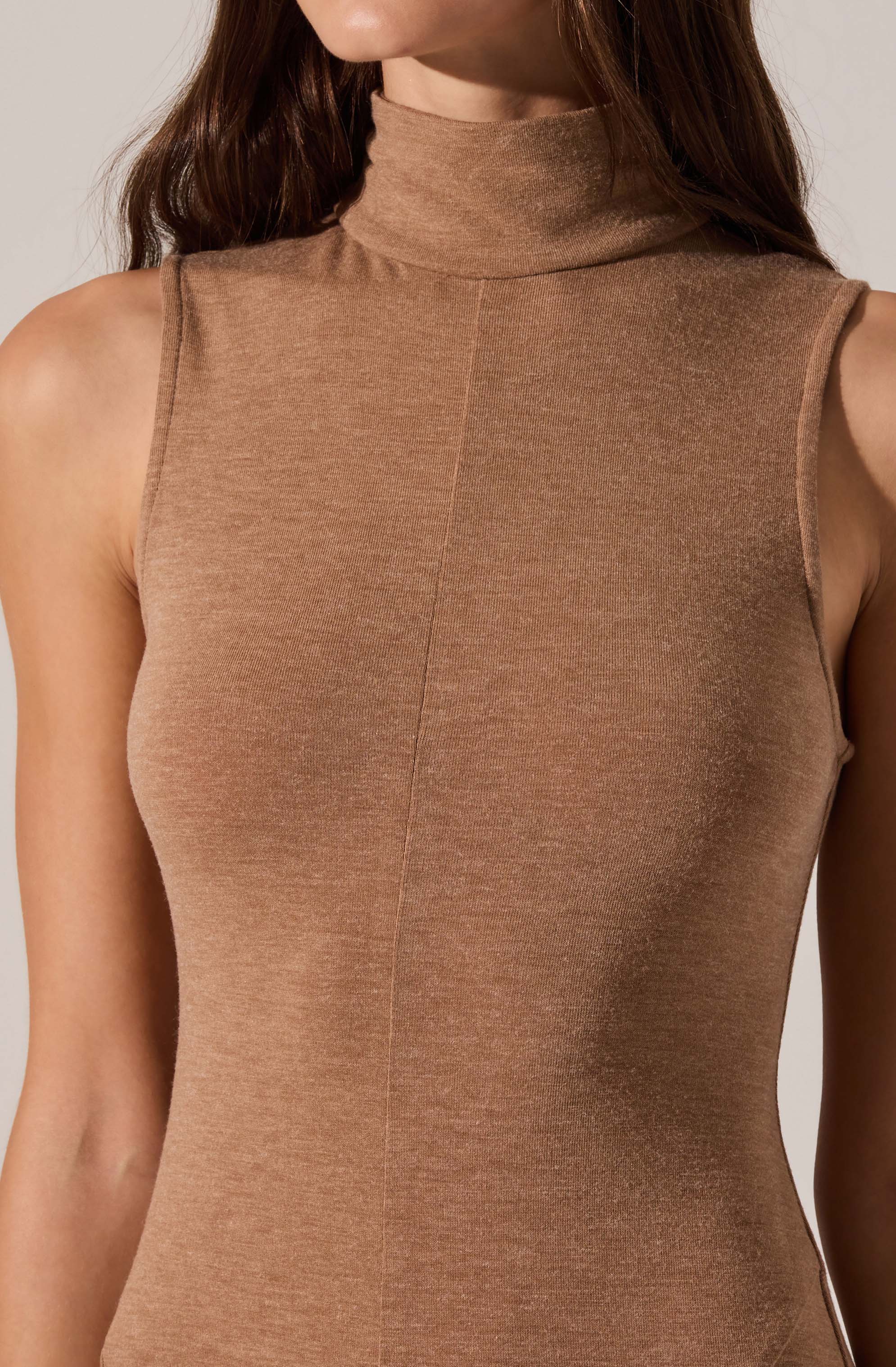 Haylie Sleeveless Turtleneck Sweater Dress