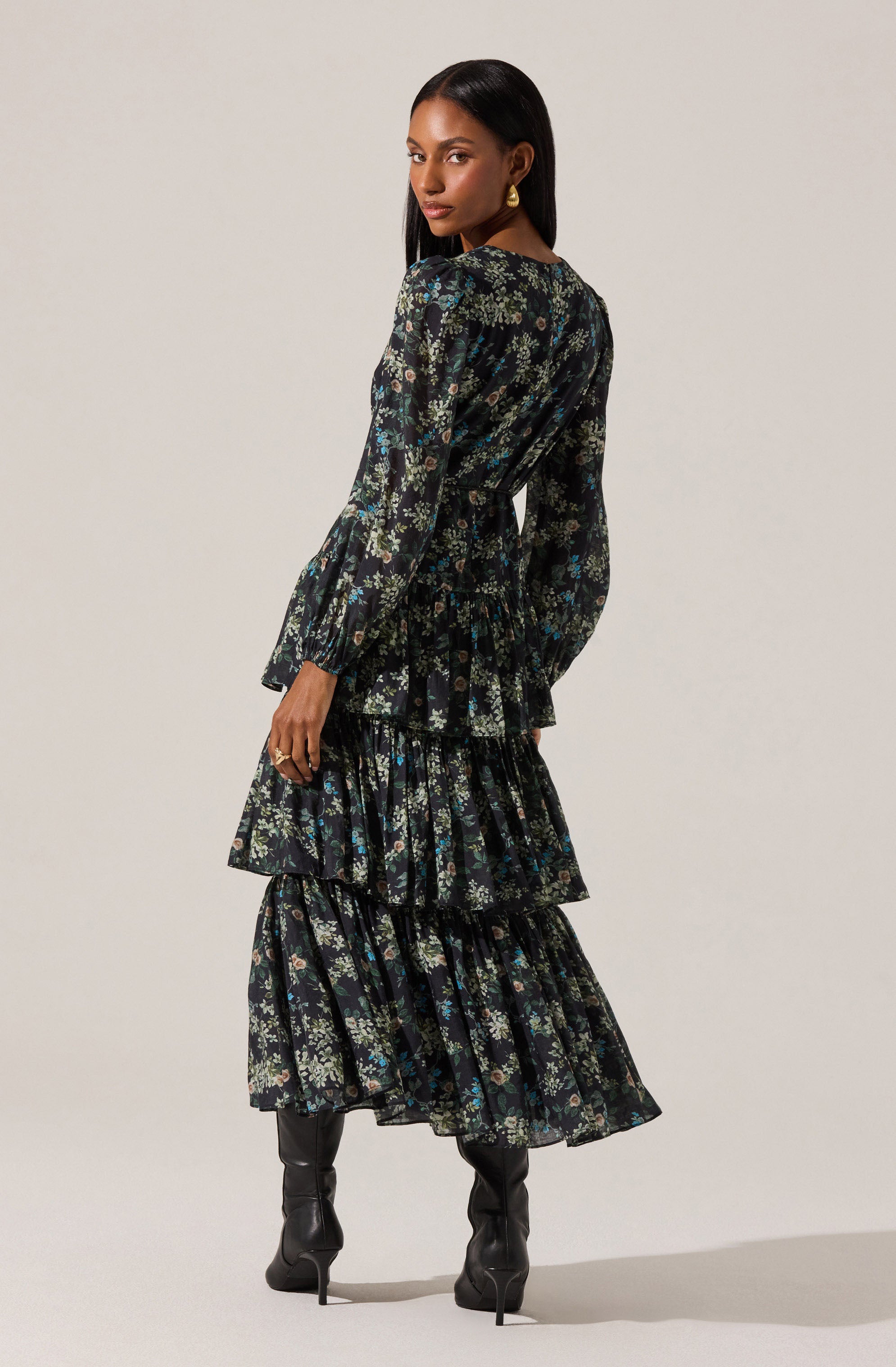 Franchesca Tiered Ruffle Maxi Dress