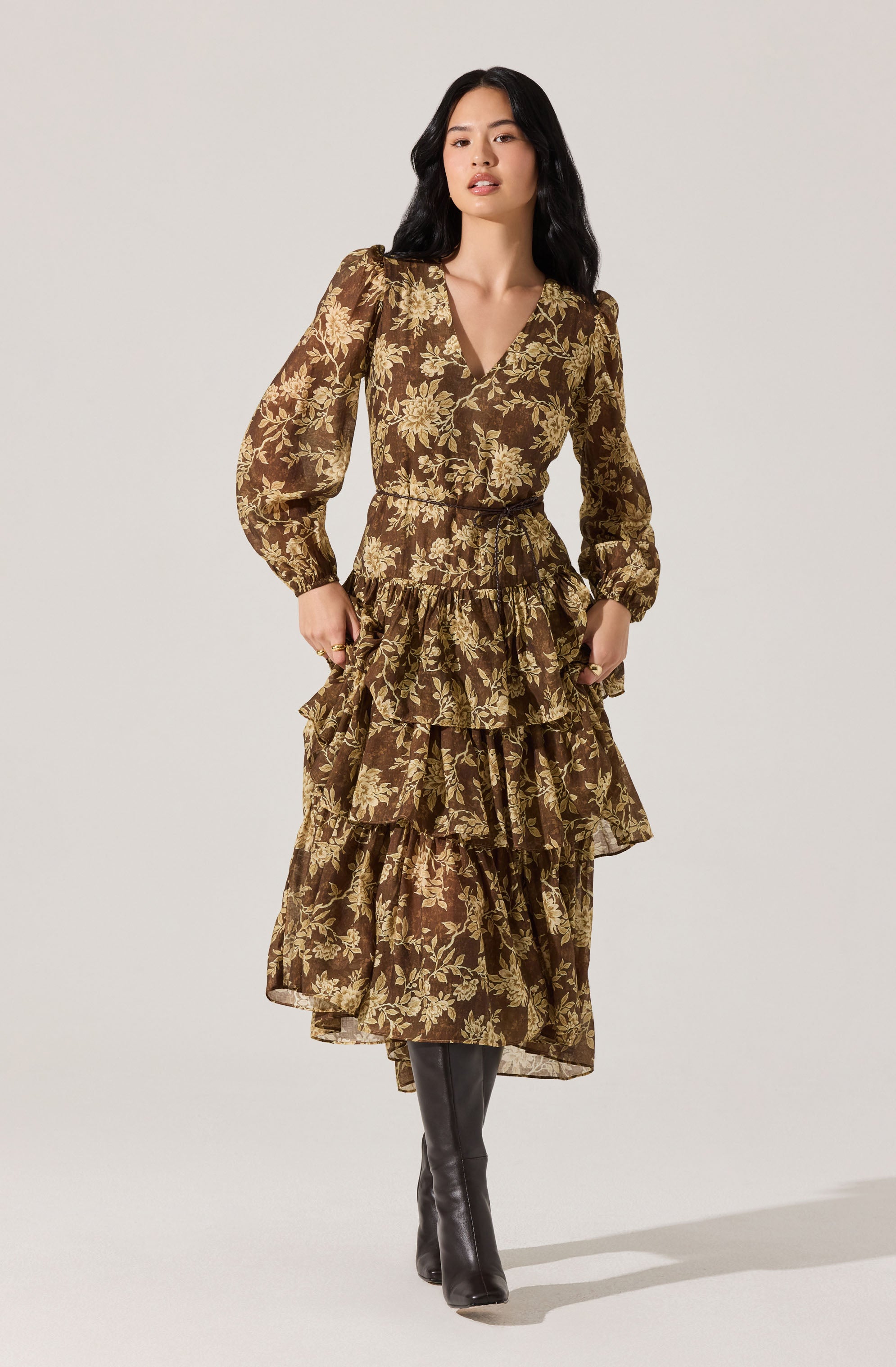 Franchesca Tiered Ruffle Maxi Dress