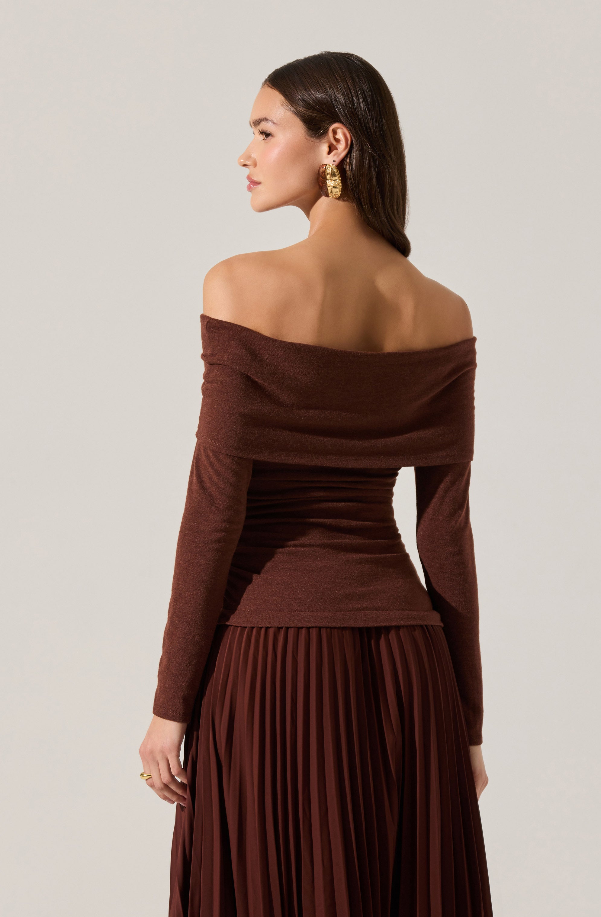 Tanaia Pleated Mixed Media Dress