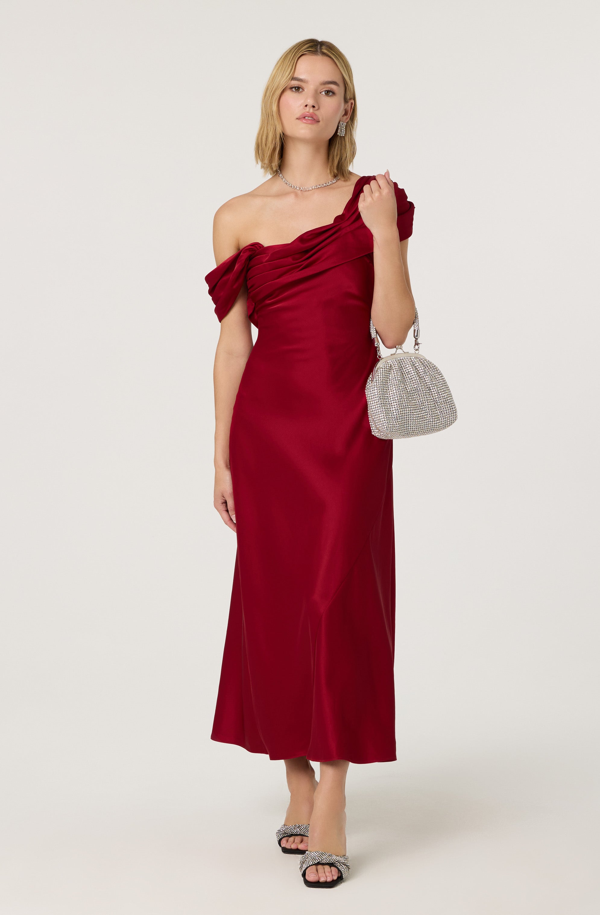 Alyssia One Shoulder Maxi Dress