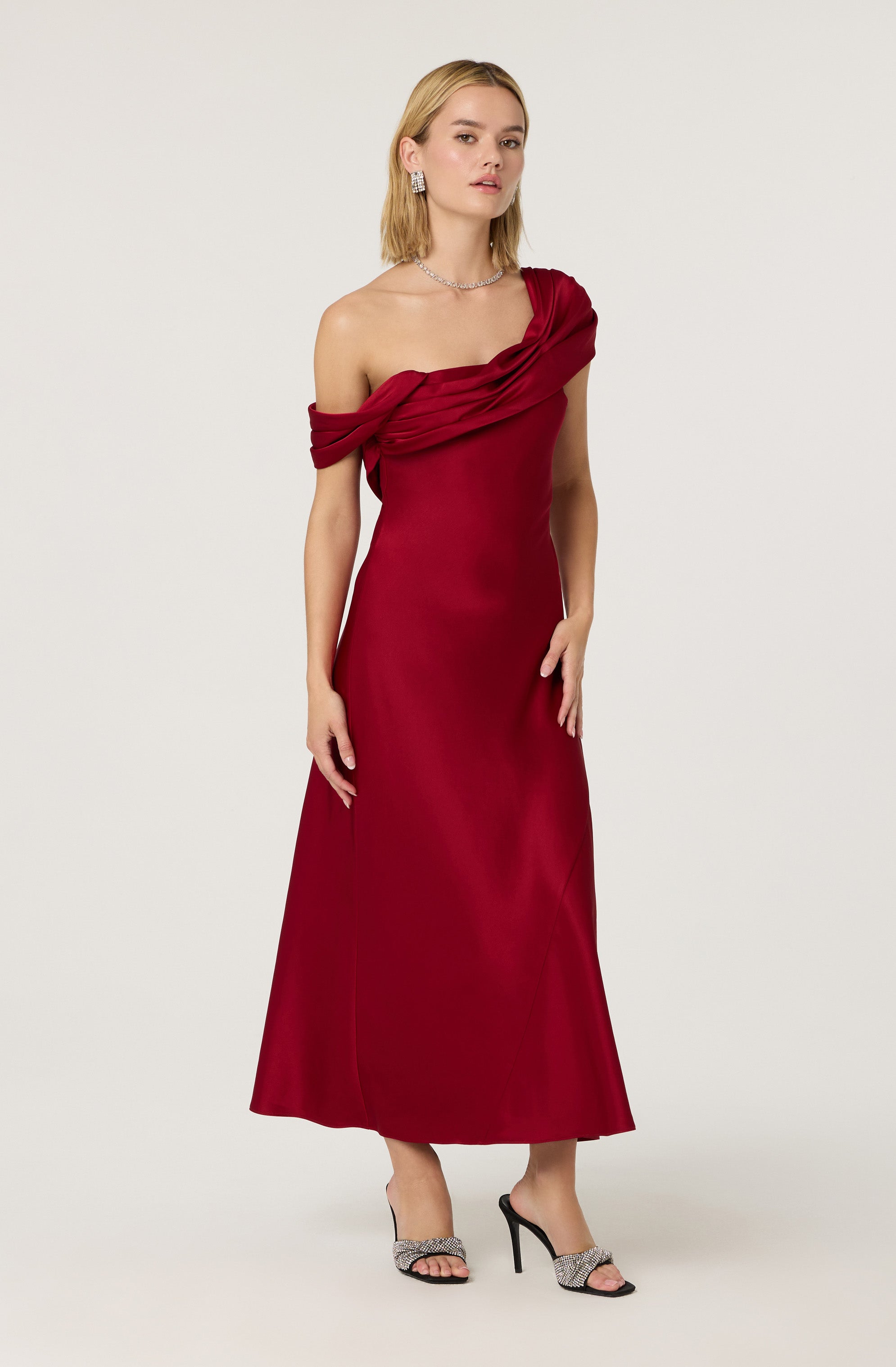 Alyssia One Shoulder Maxi Dress